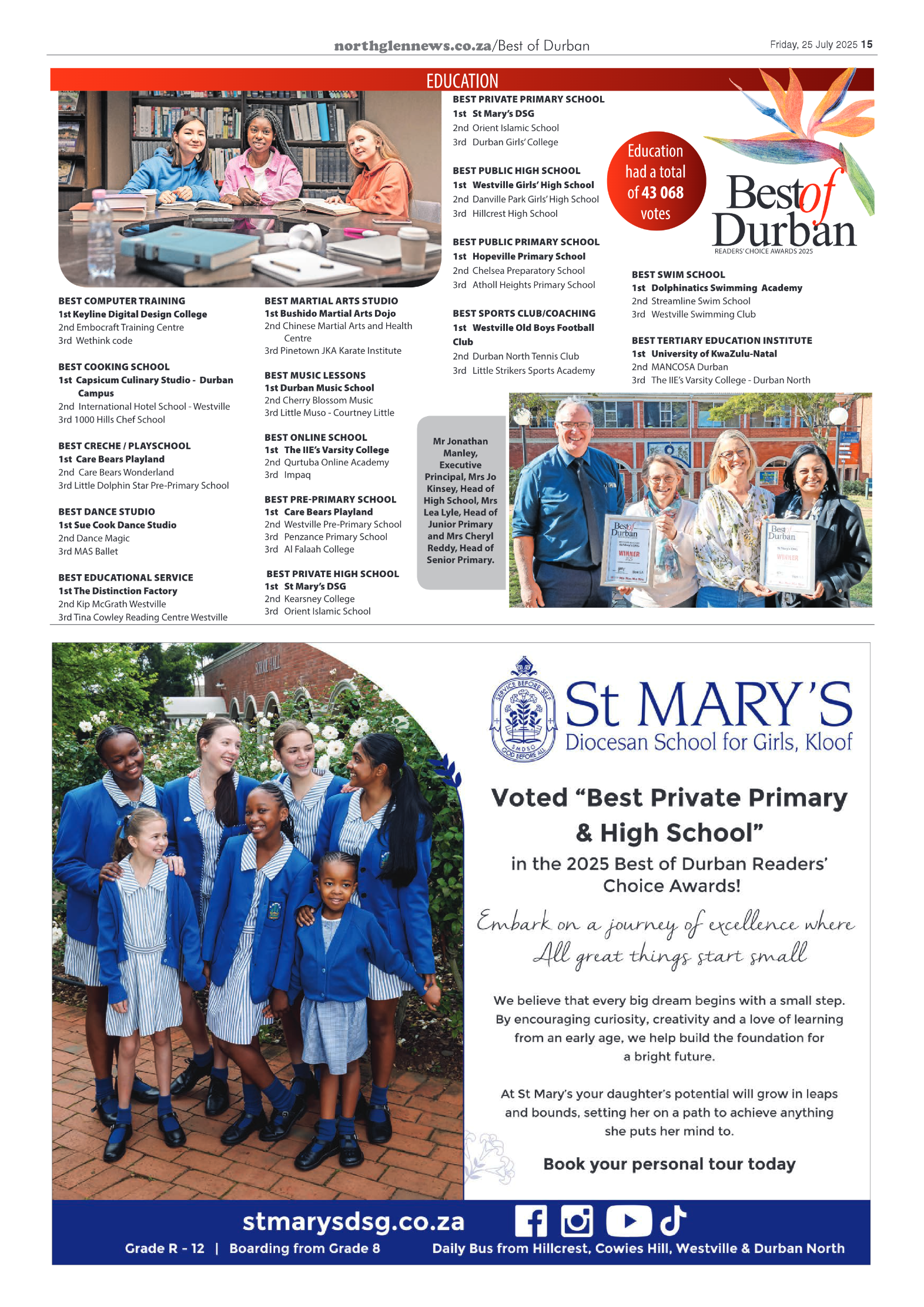 Northglen News 25 July 2025 page 15