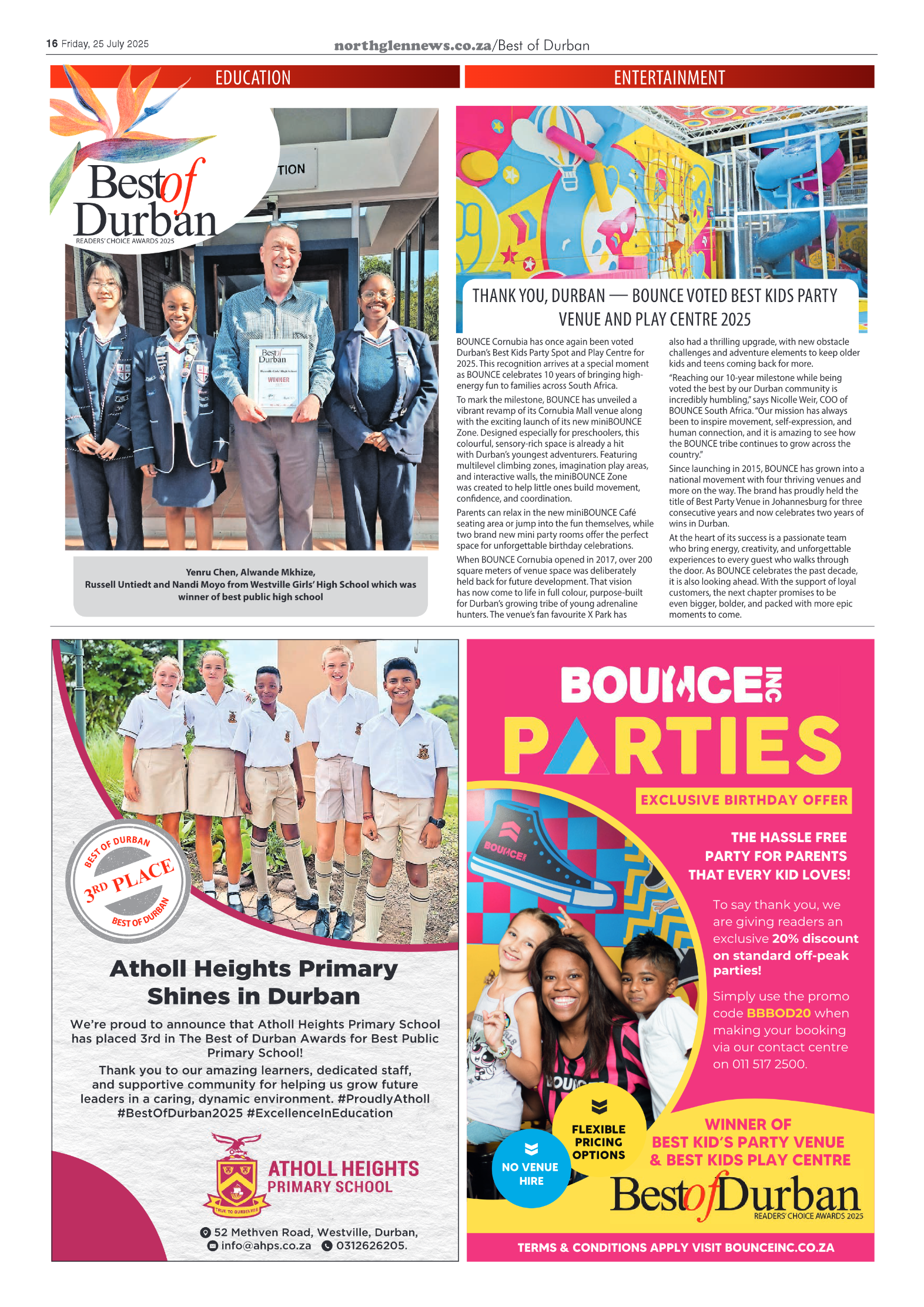 Northglen News 25 July 2025 page 16