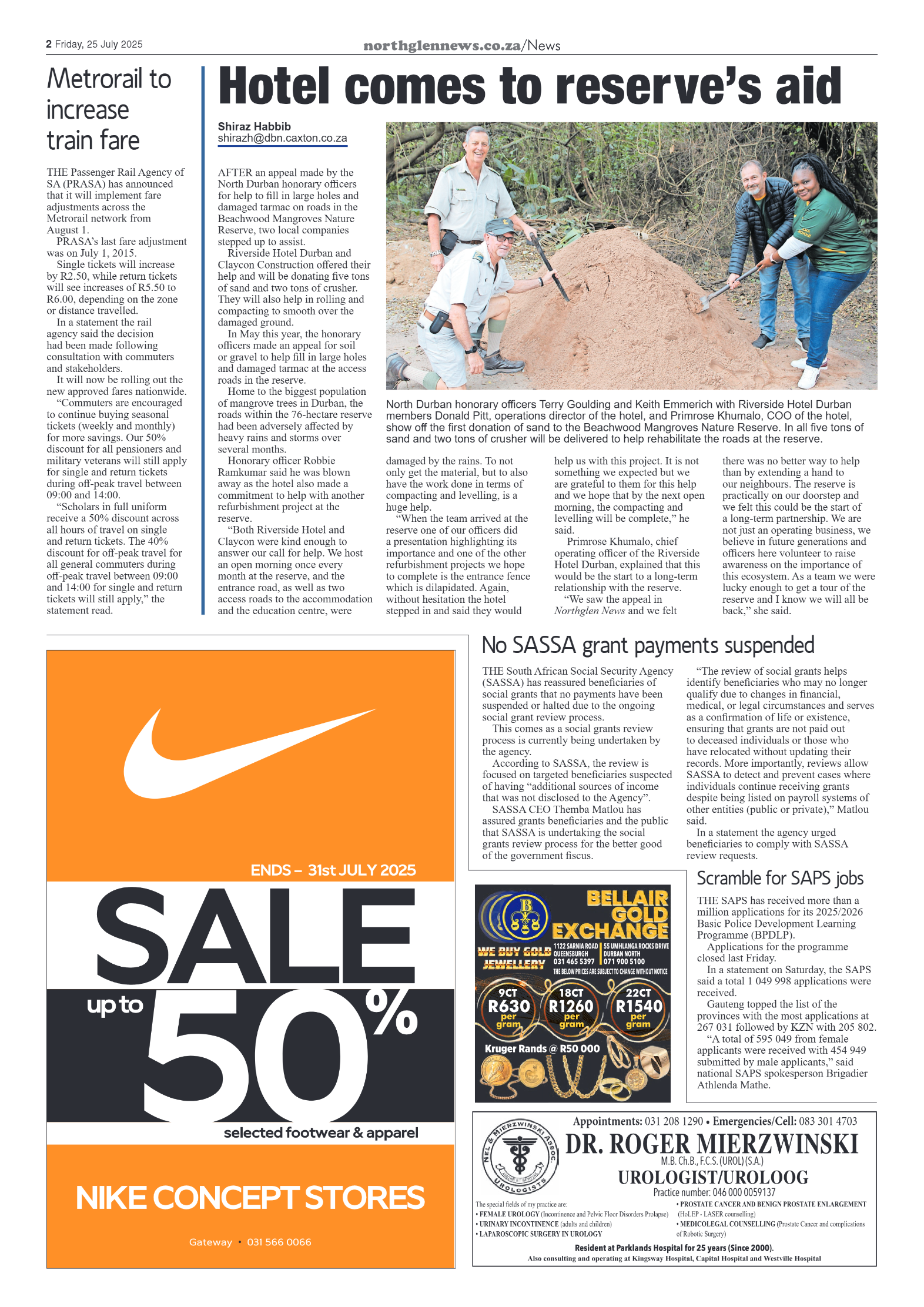 Northglen News 25 July 2025 page 2