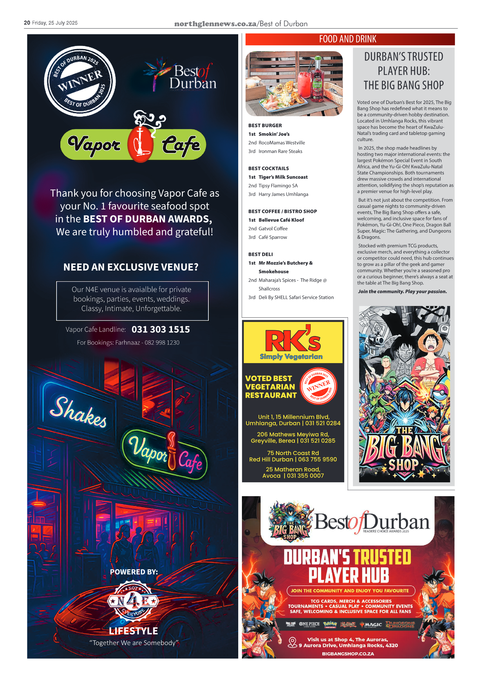 Northglen News 25 July 2025 page 20