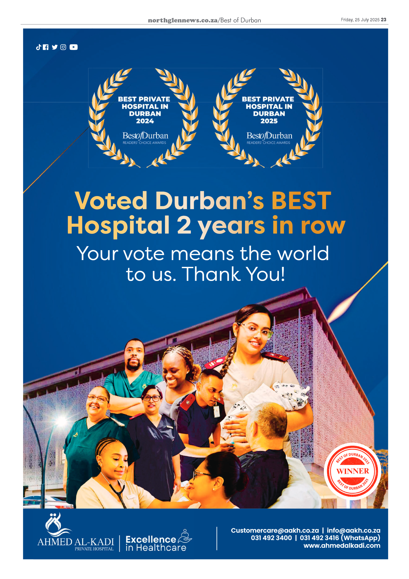 Northglen News 25 July 2025 page 23