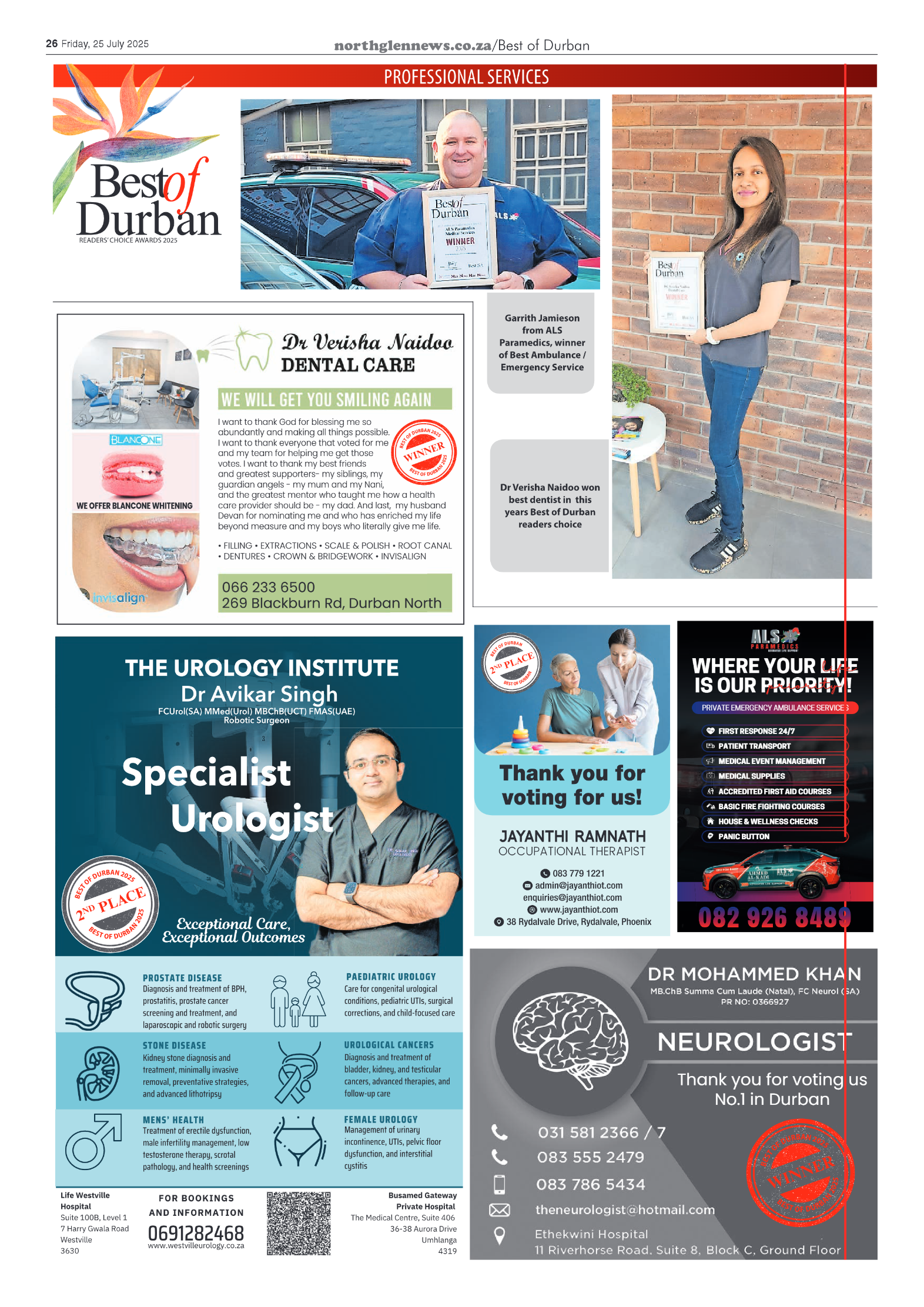 Northglen News 25 July 2025 page 26