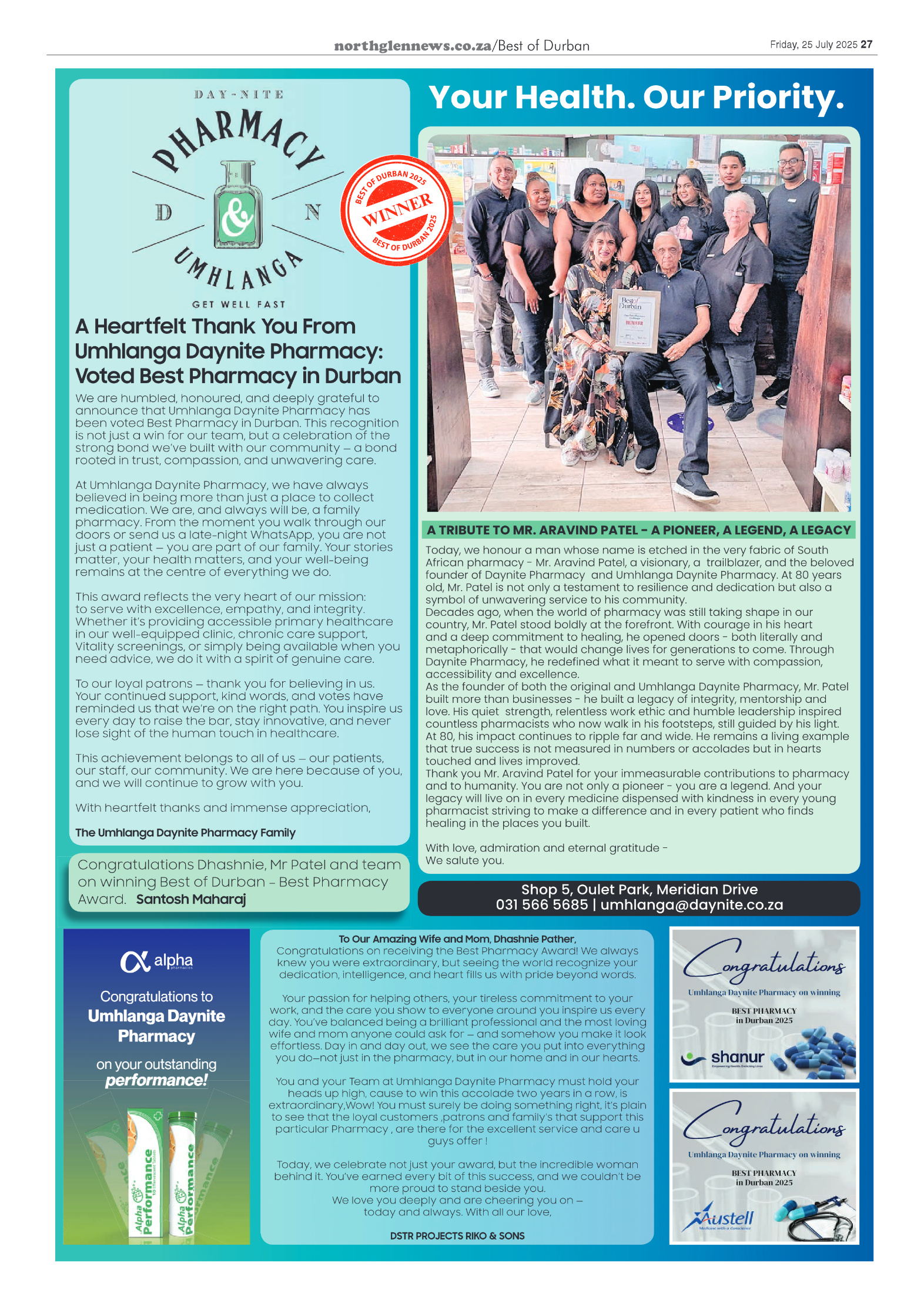 Northglen News 25 July 2025 page 27