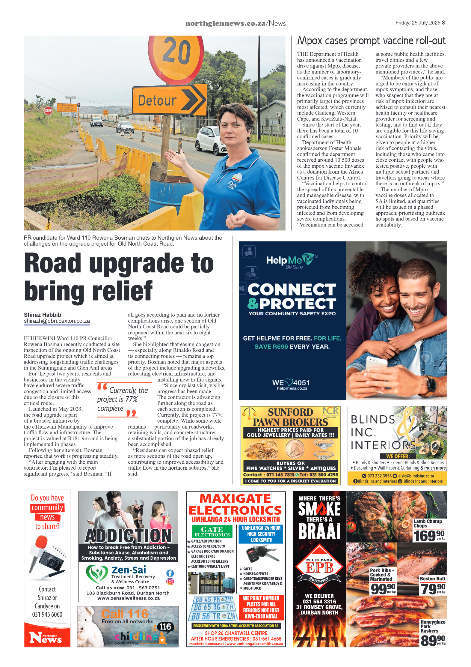 Northglen News 25 July 2025 page 3