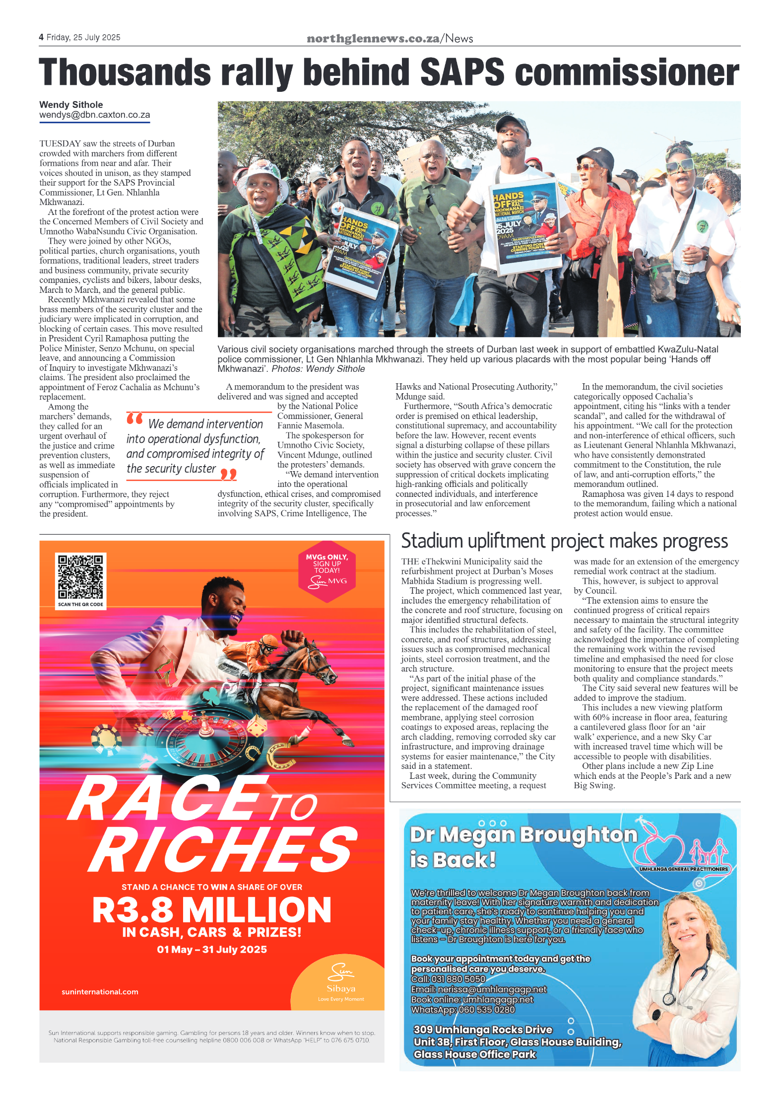 Northglen News 25 July 2025 page 4