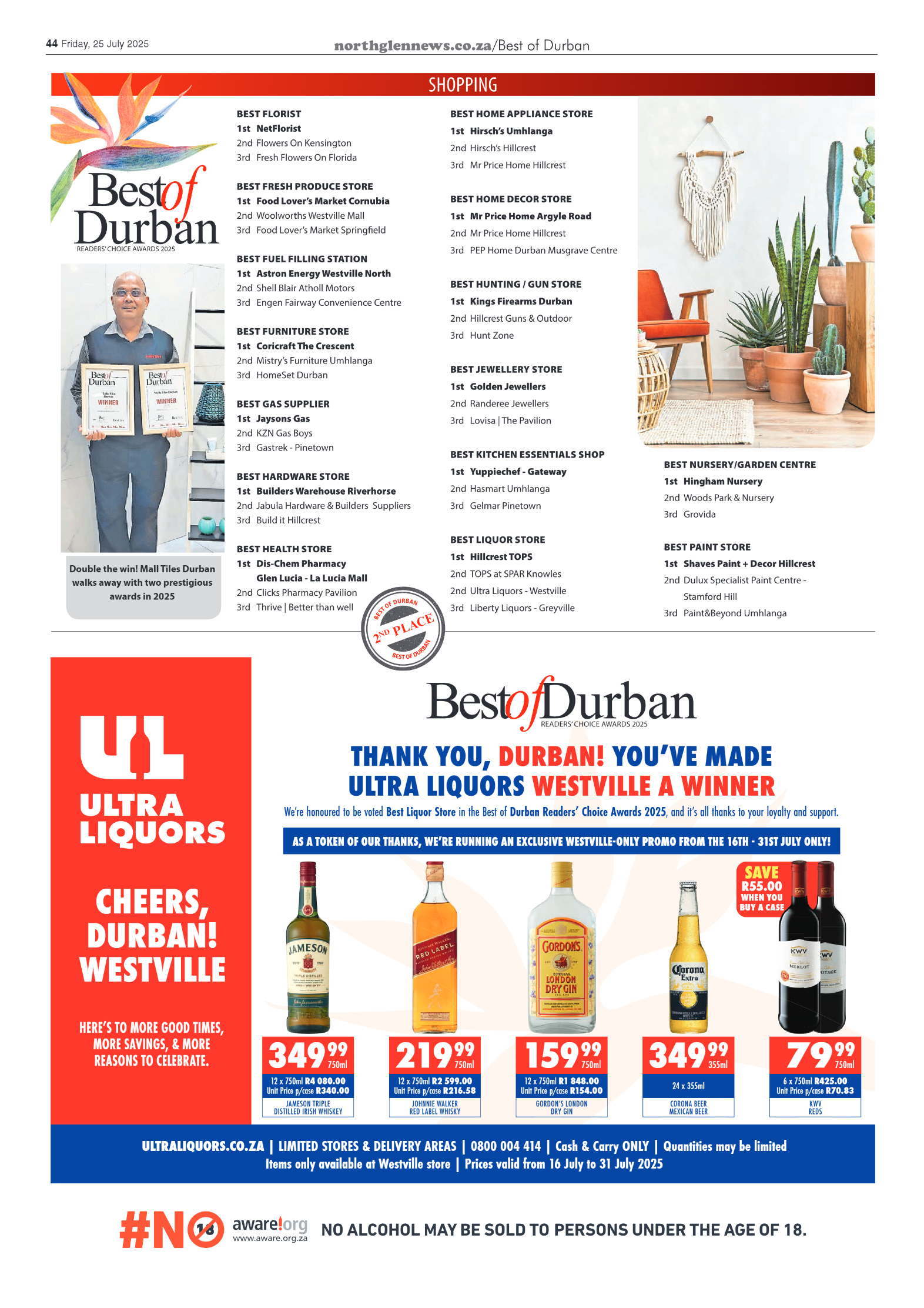 Northglen News 25 July 2025 page 44