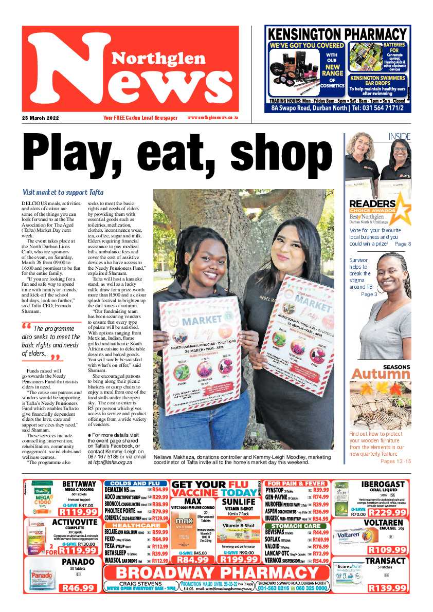 Northglen News 25 March 2022 page 1