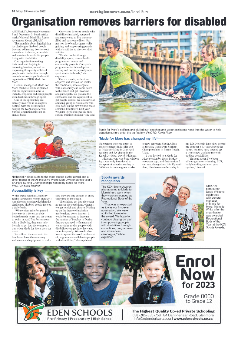 Northglen News 25 November 2022 page 16