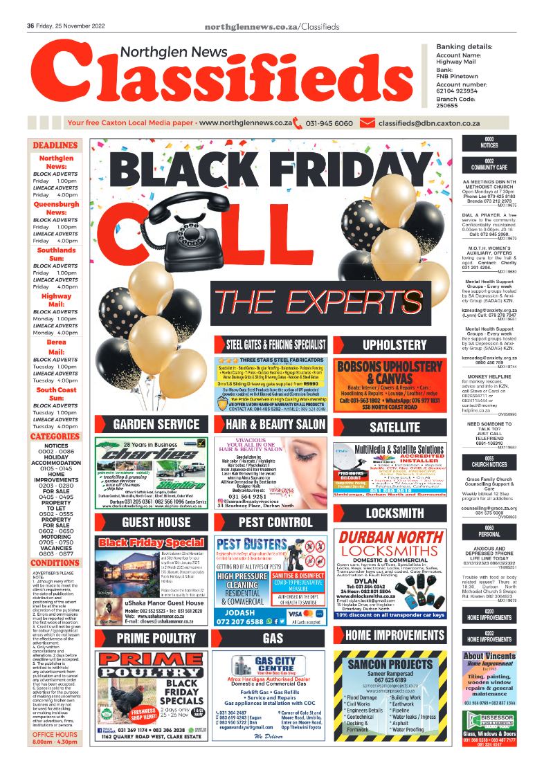 Northglen News 25 November 2022 page 36