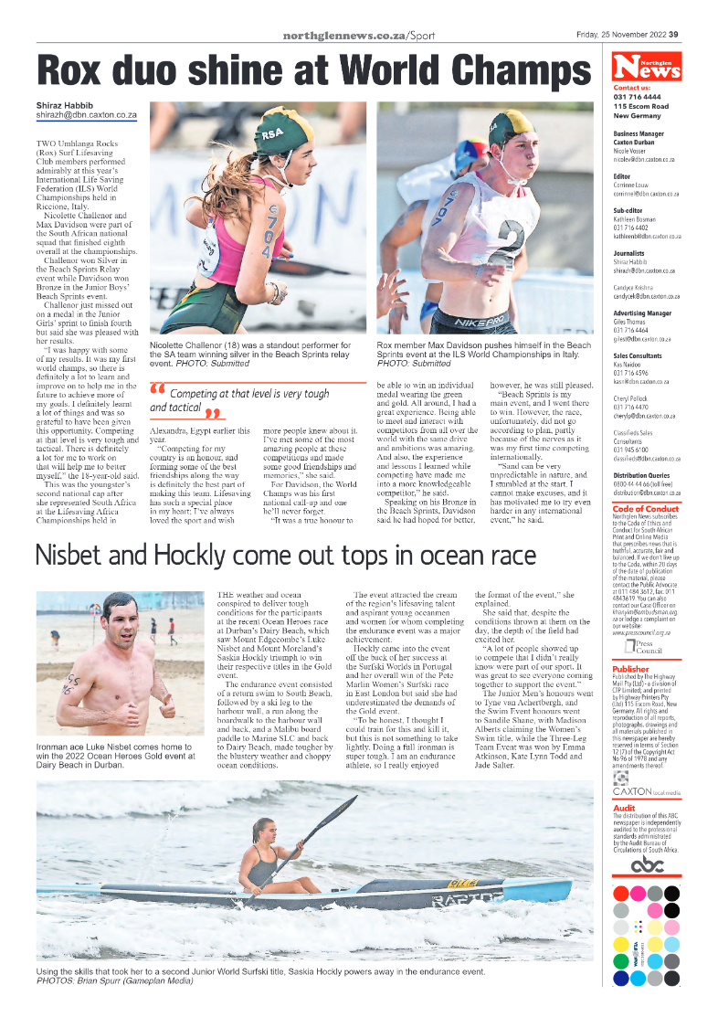 Northglen News 25 November 2022 page 39
