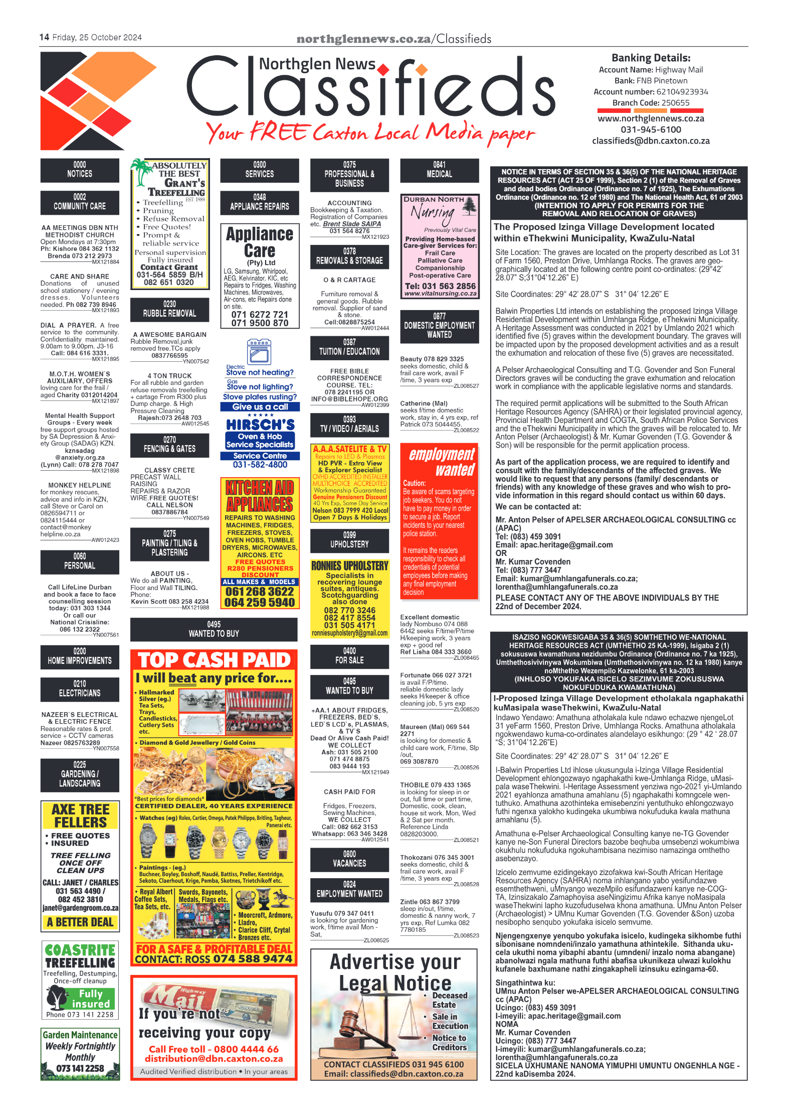 Northglen News 25 October 2024 page 14