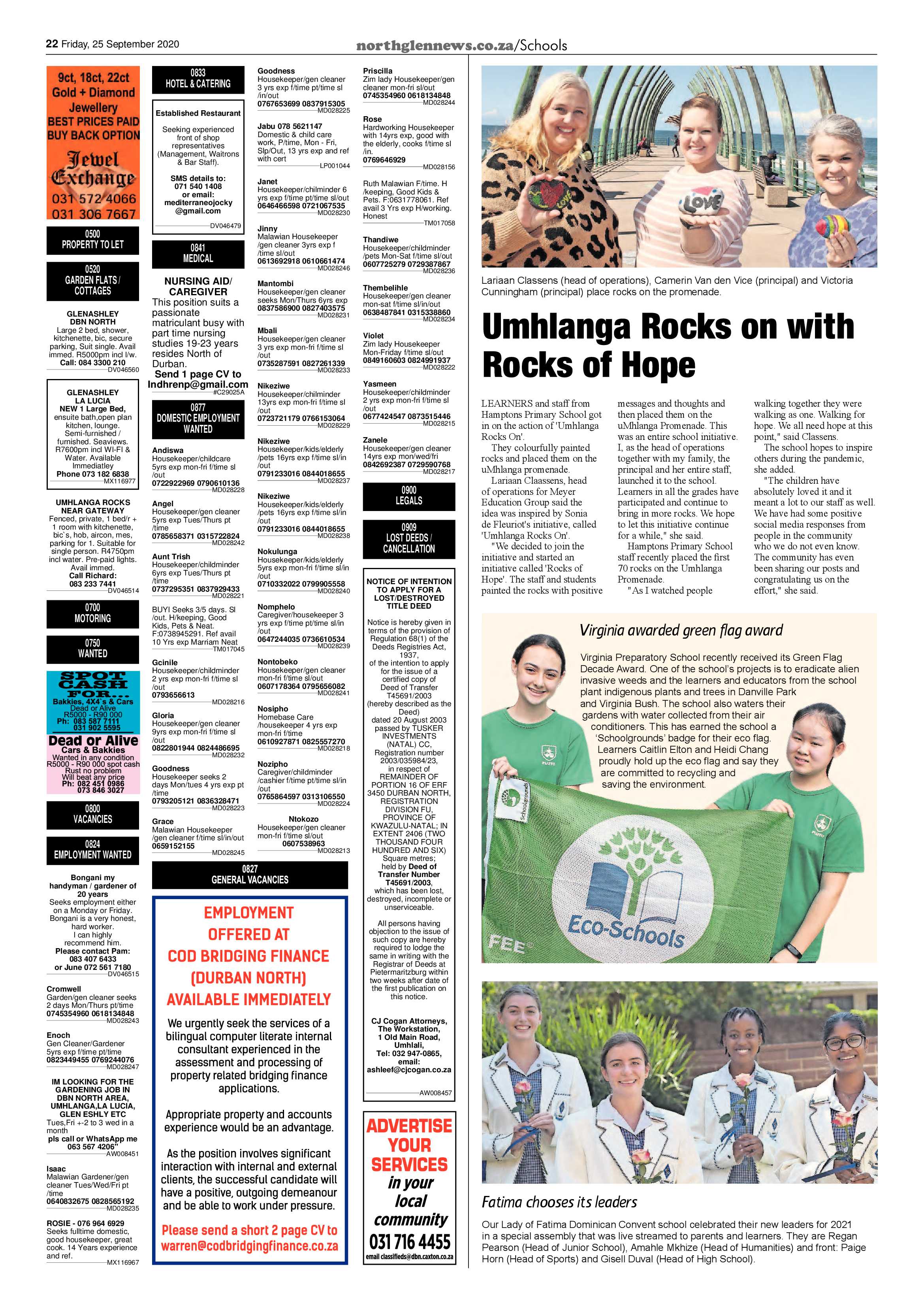 Northglen News 25 September 2020 page 22