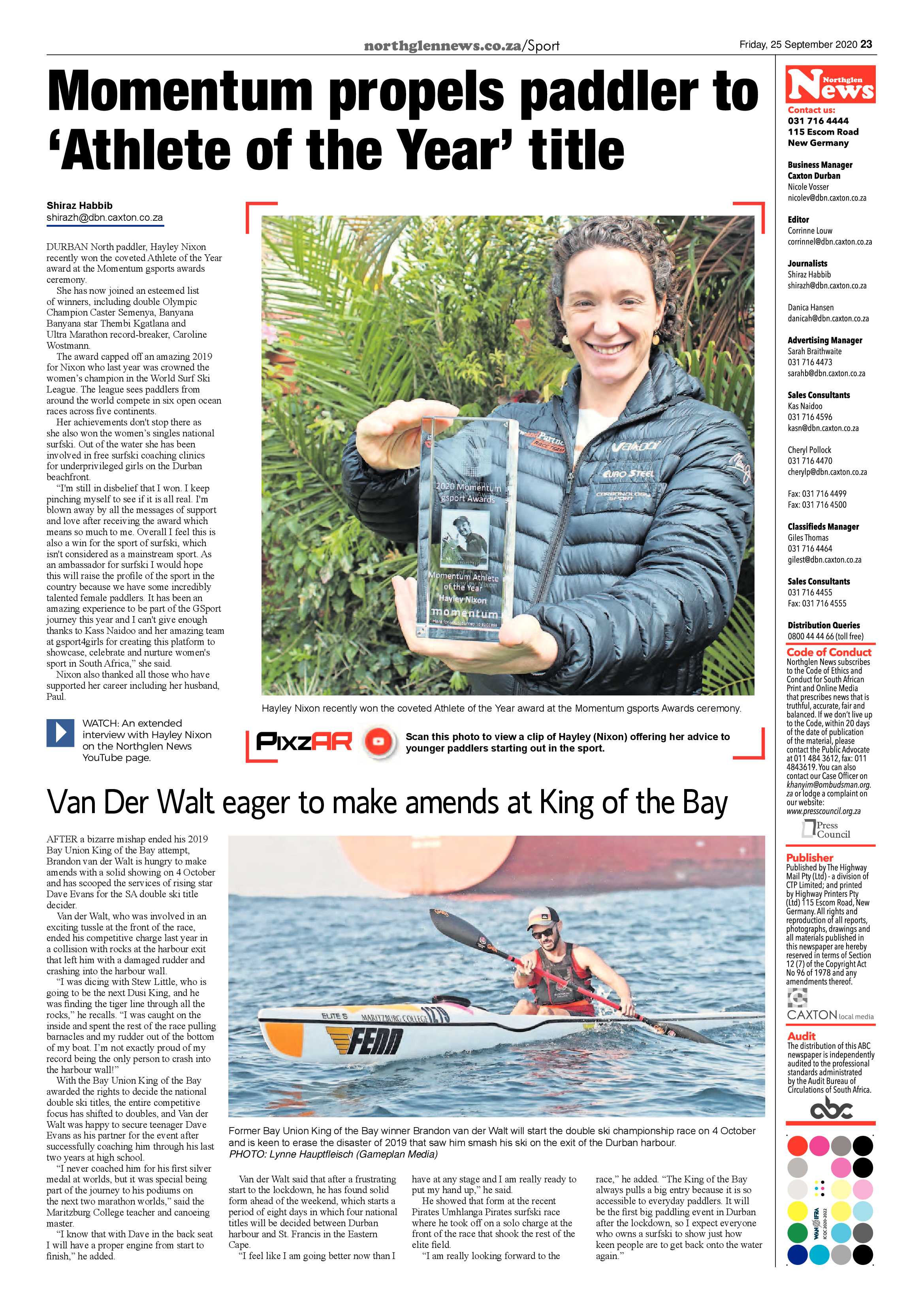 Northglen News 25 September 2020 page 23