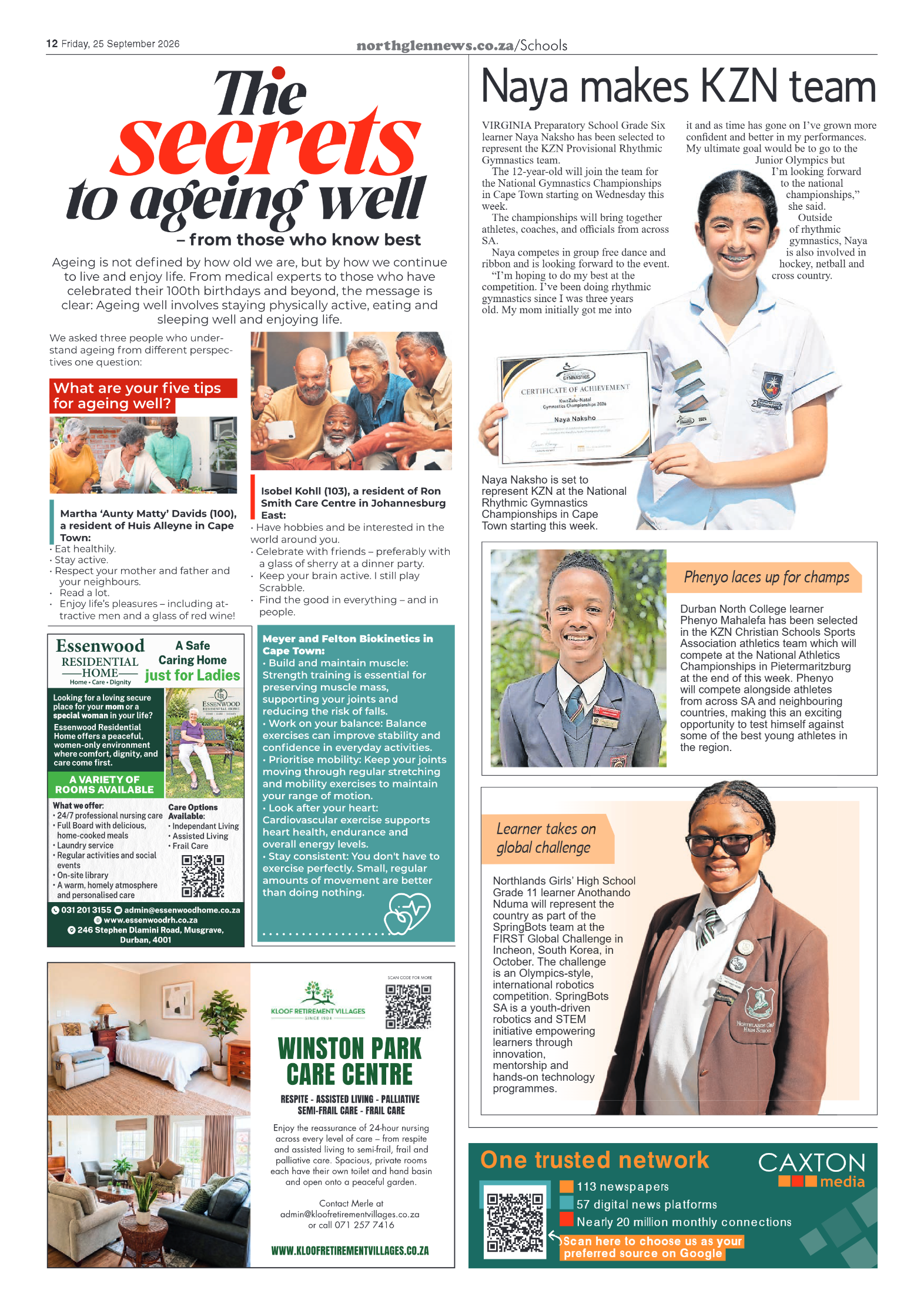 Northglen News 25 September 2026 page 12