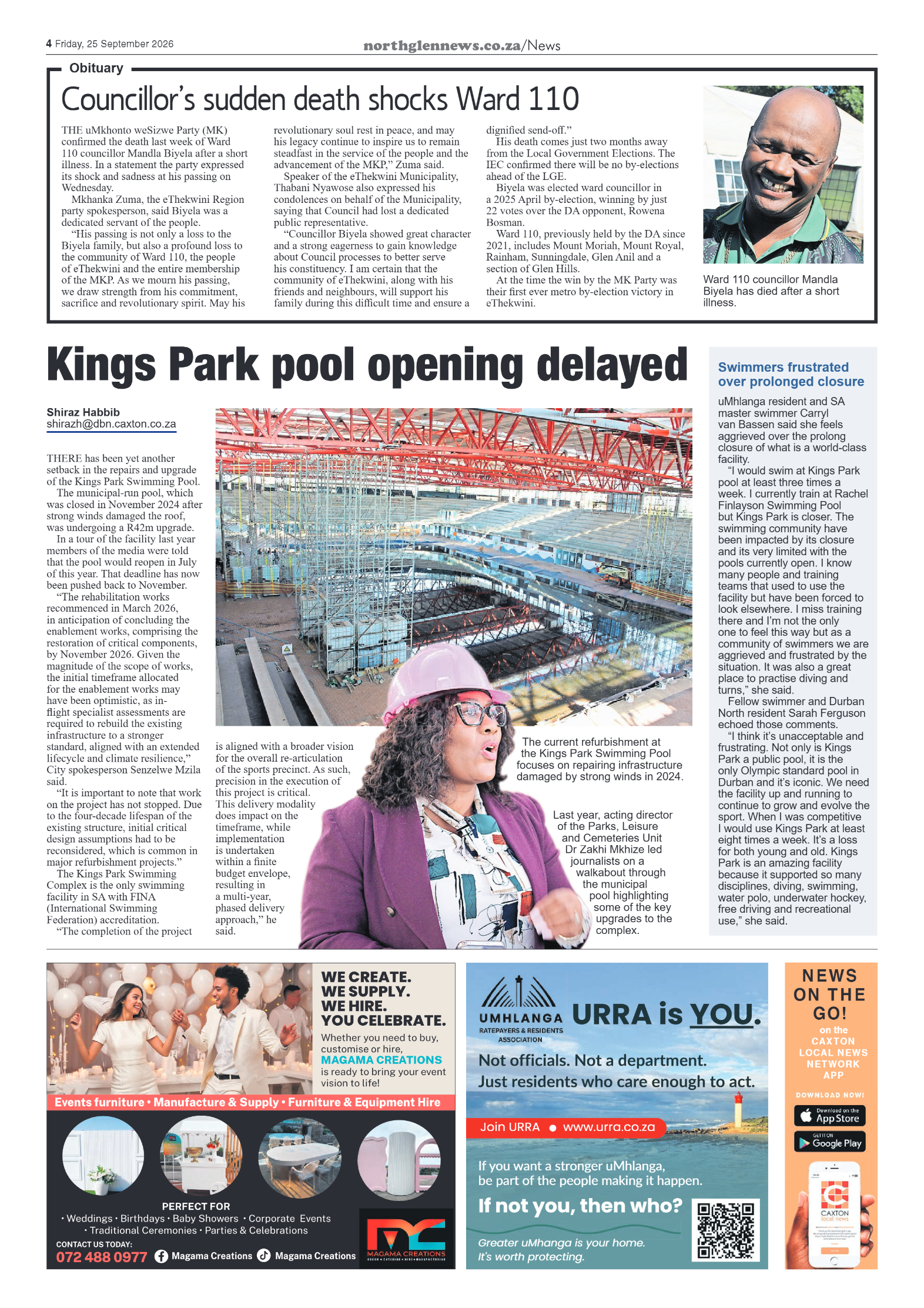 Northglen News 25 September 2026 page 4