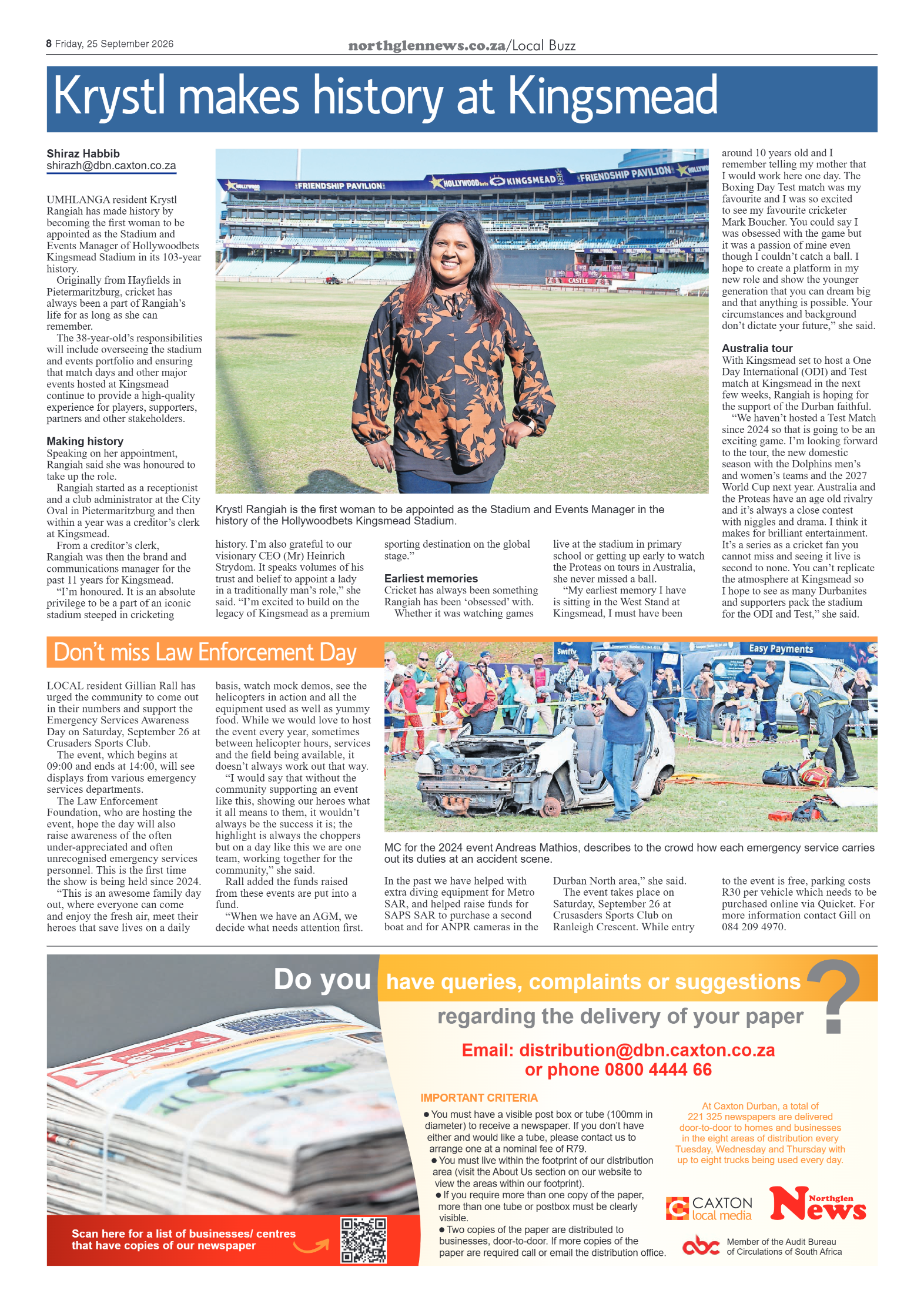 Northglen News 25 September 2026 page 8