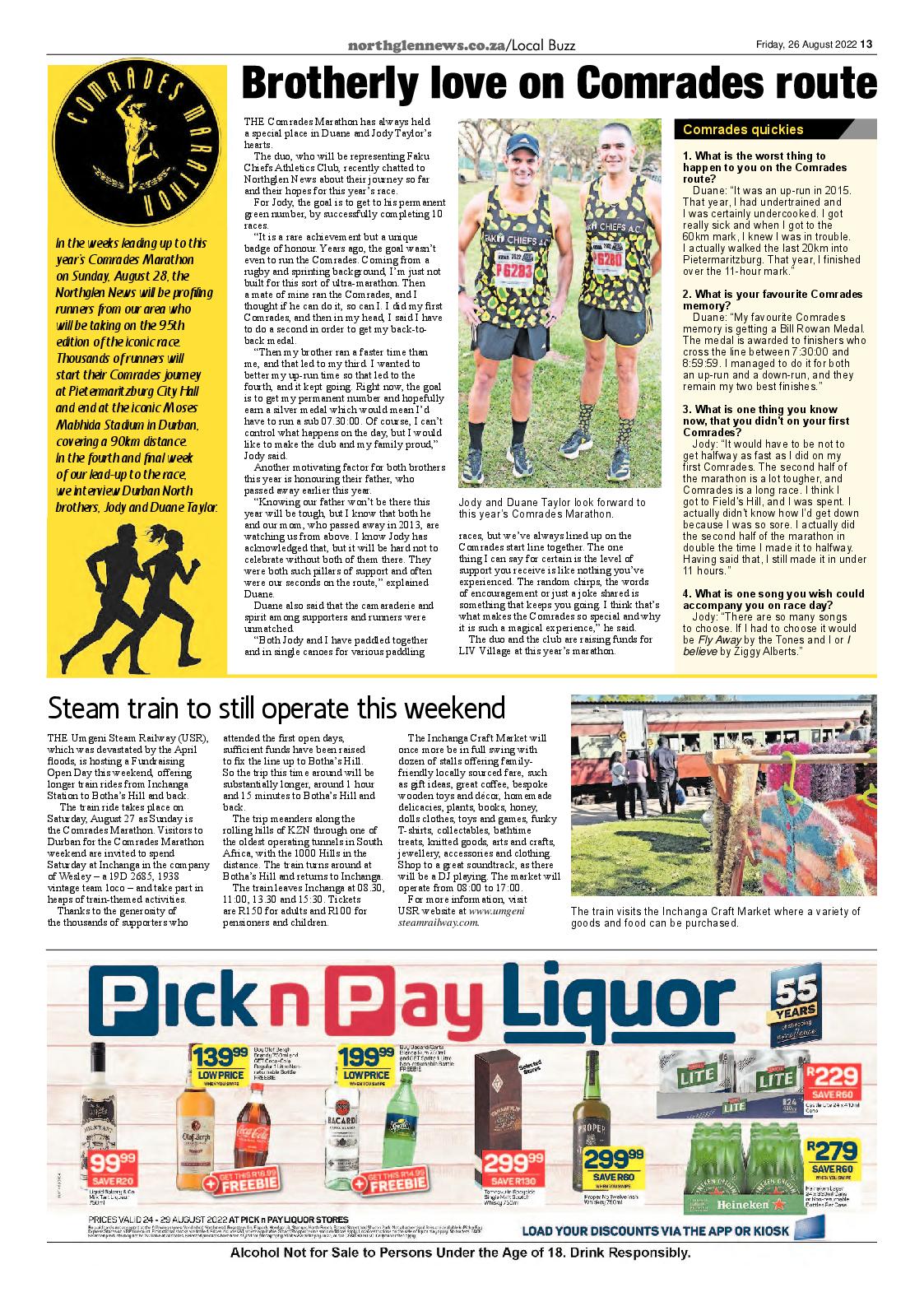 Northglen News 26 August 2022 page 13