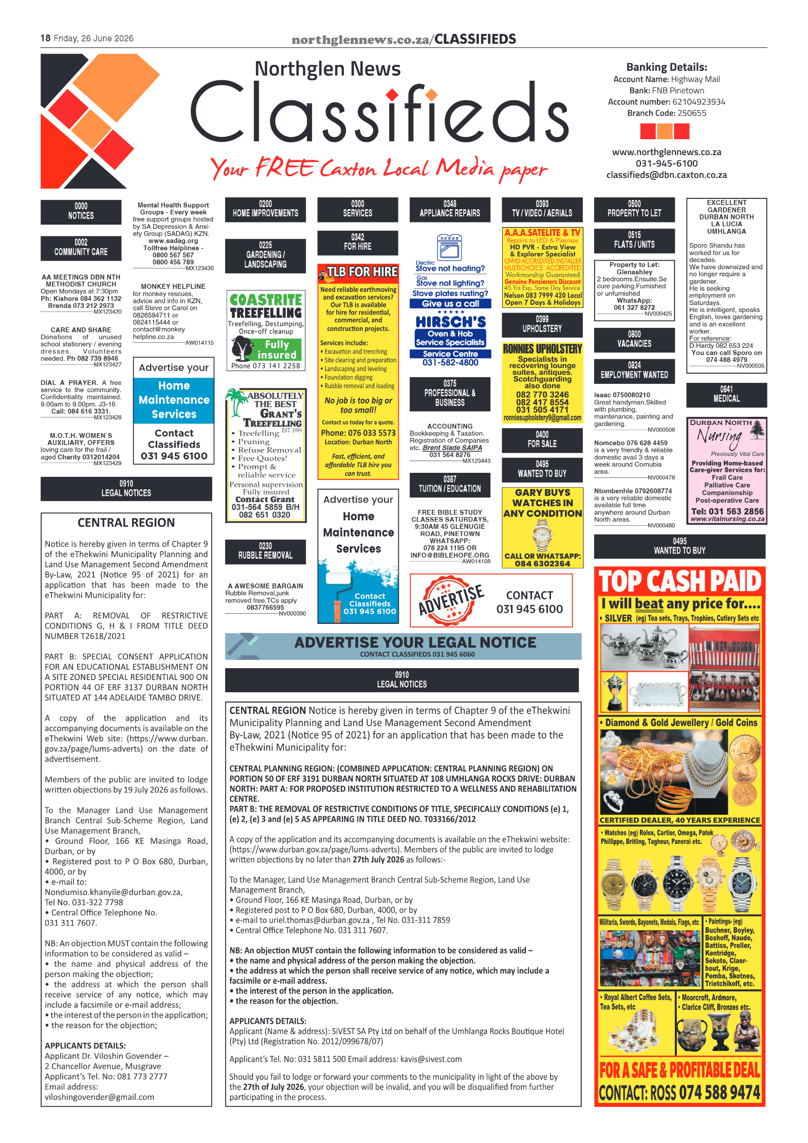 Northglen News 26 June 2026 page 18
