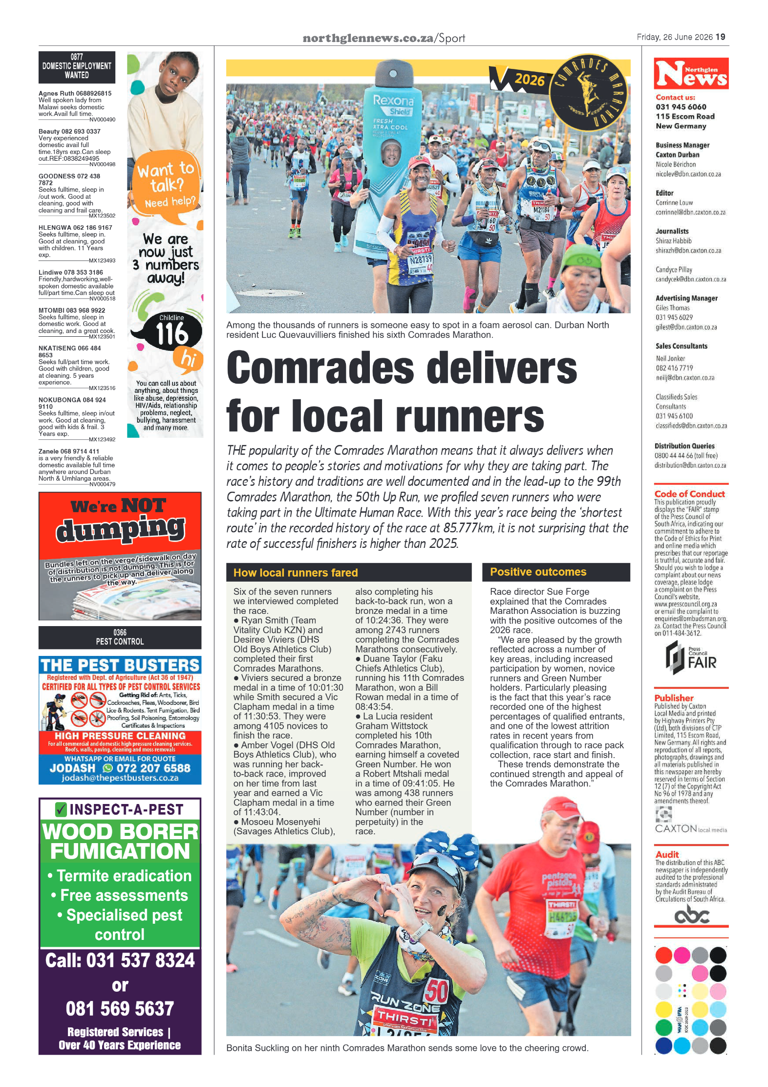 Northglen News 26 June 2026 page 19