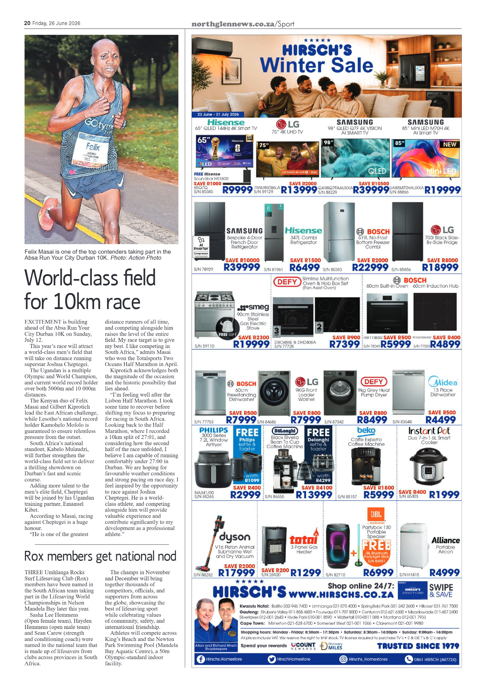 Northglen News 26 June 2026 page 20