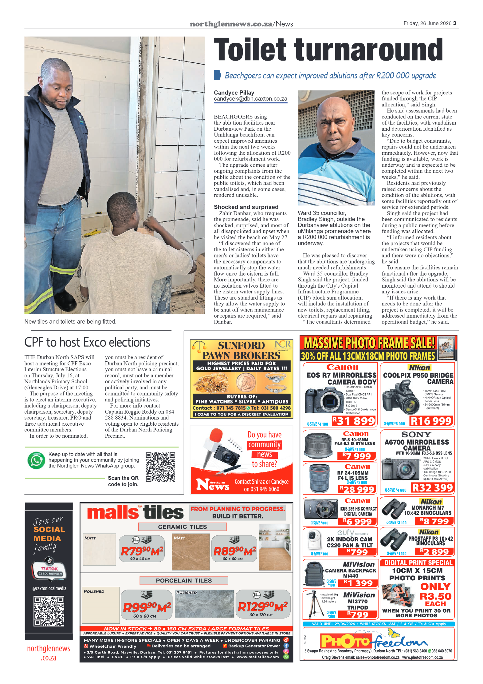Northglen News 26 June 2026 page 3