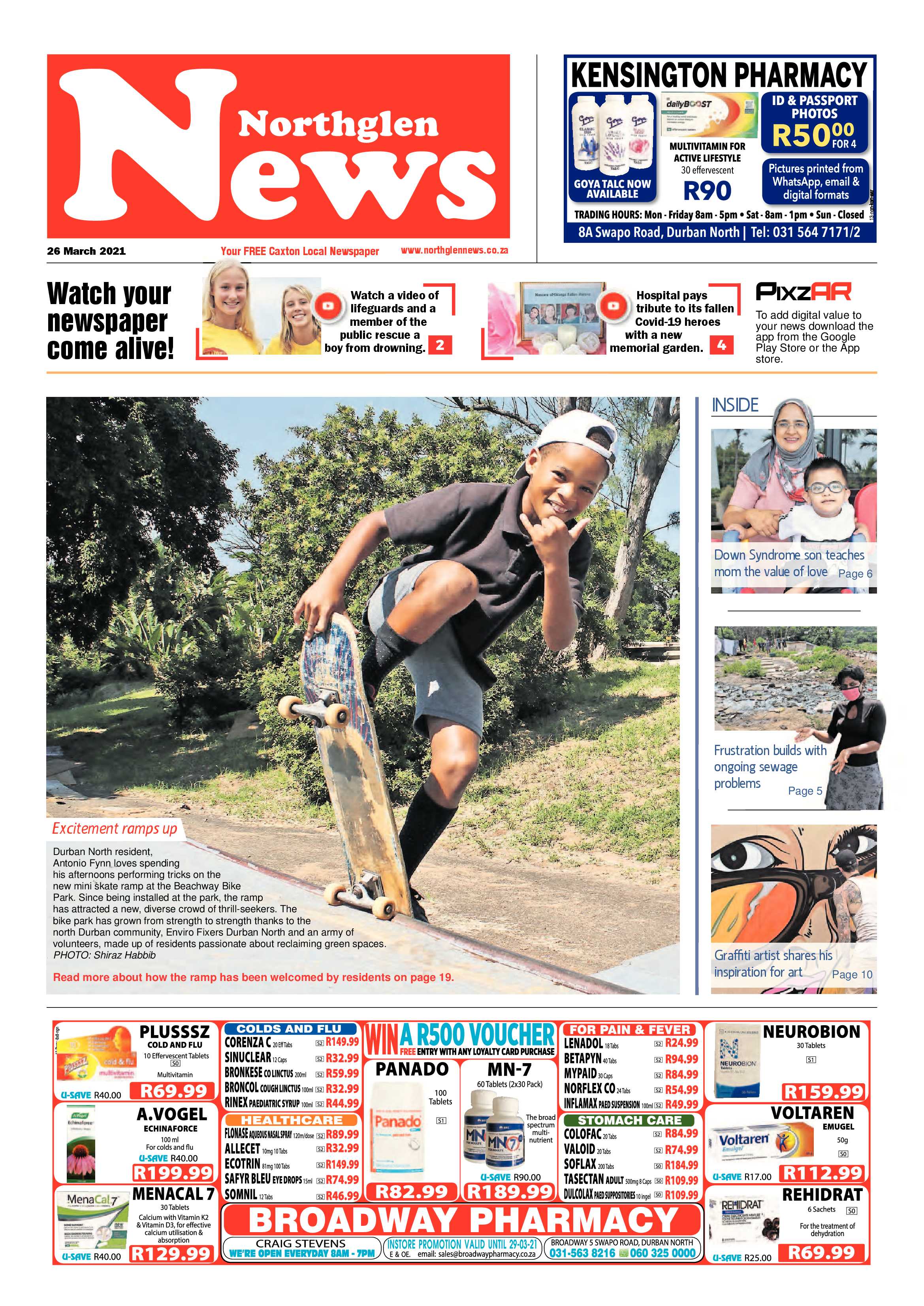 Northglen News 26 March 2021 page 1