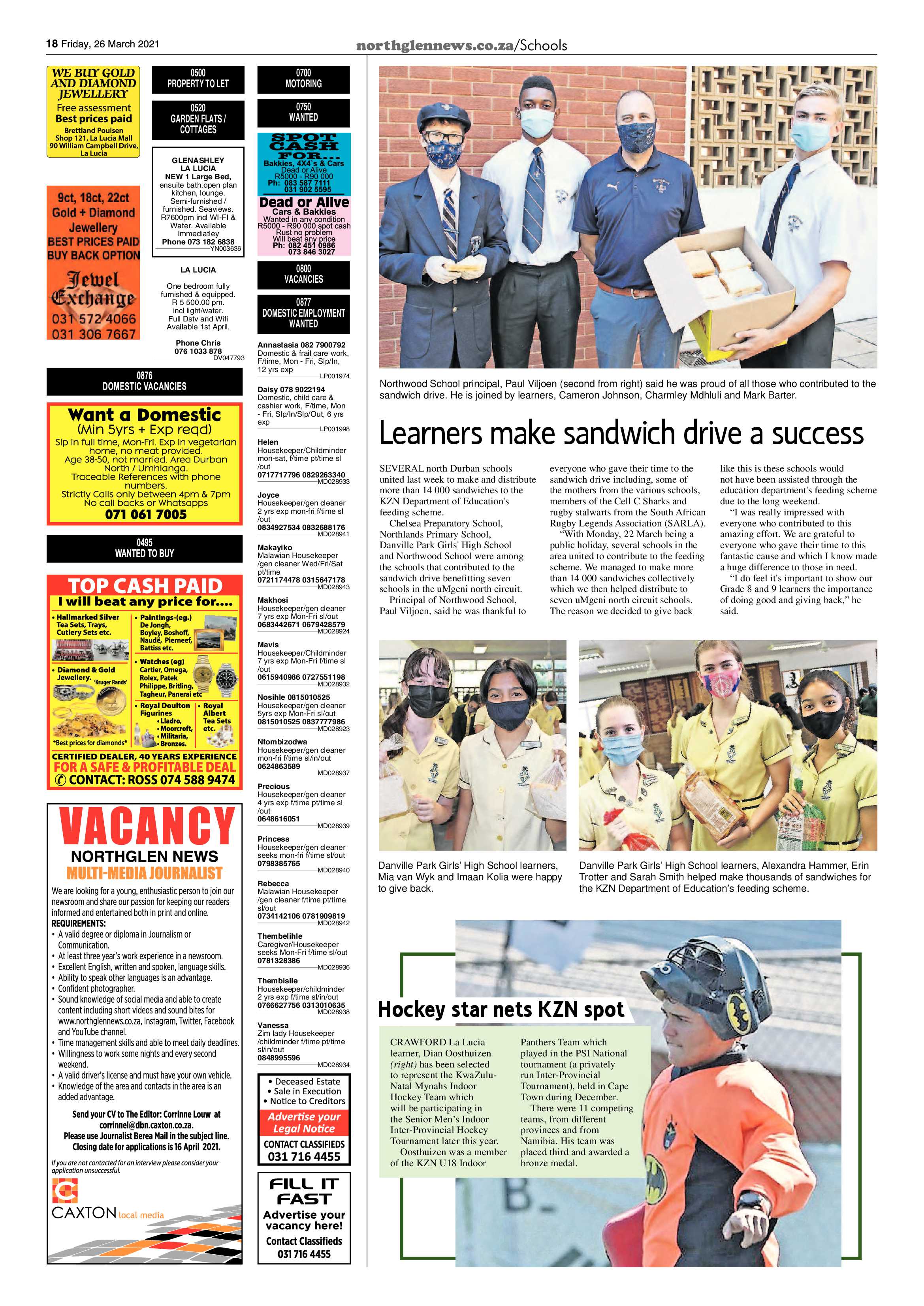 Northglen News 26 March 2021 page 18
