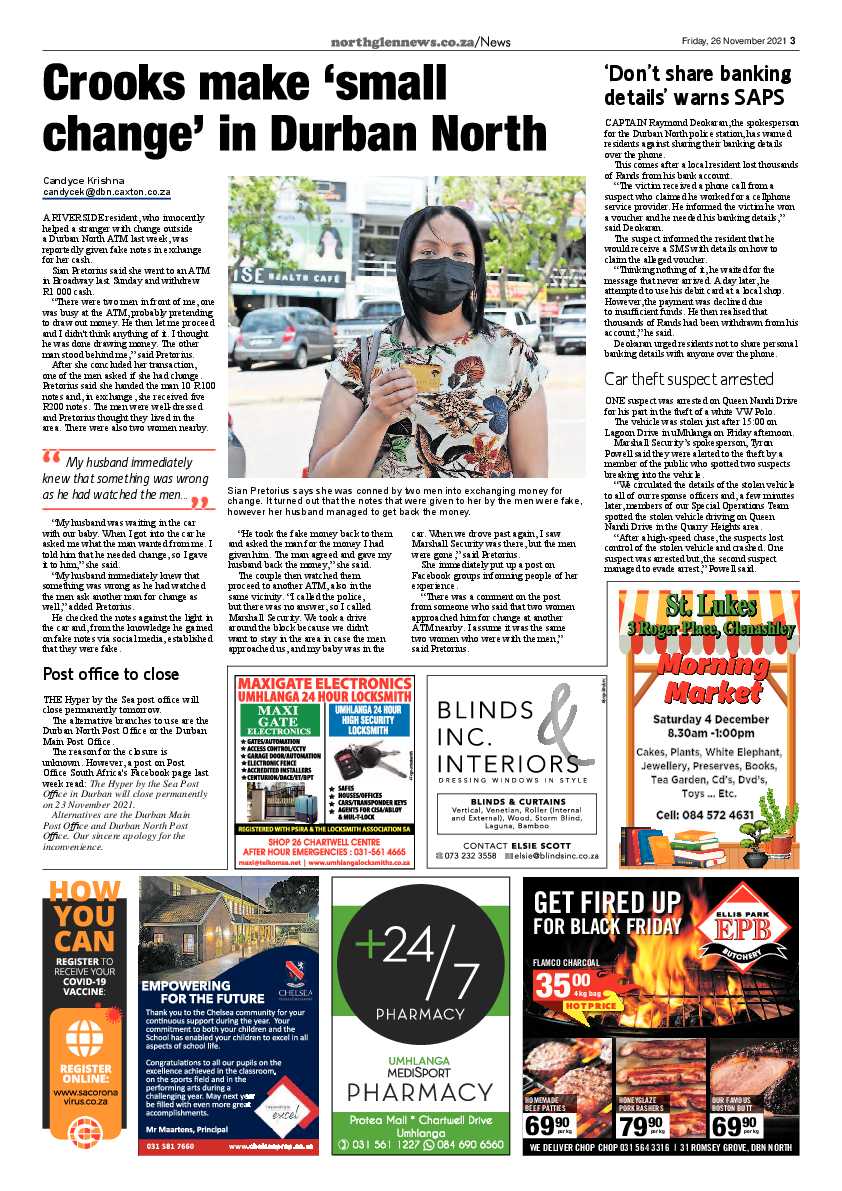 Northglen News 26 November 2021 page 3