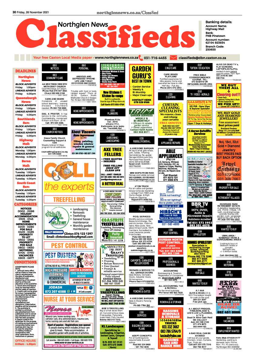 Northglen News 26 November 2021 page 30