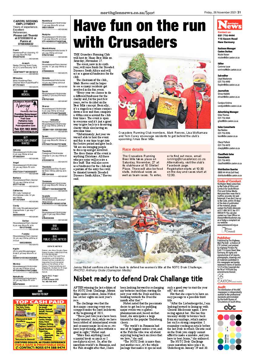Northglen News 26 November 2021 page 31
