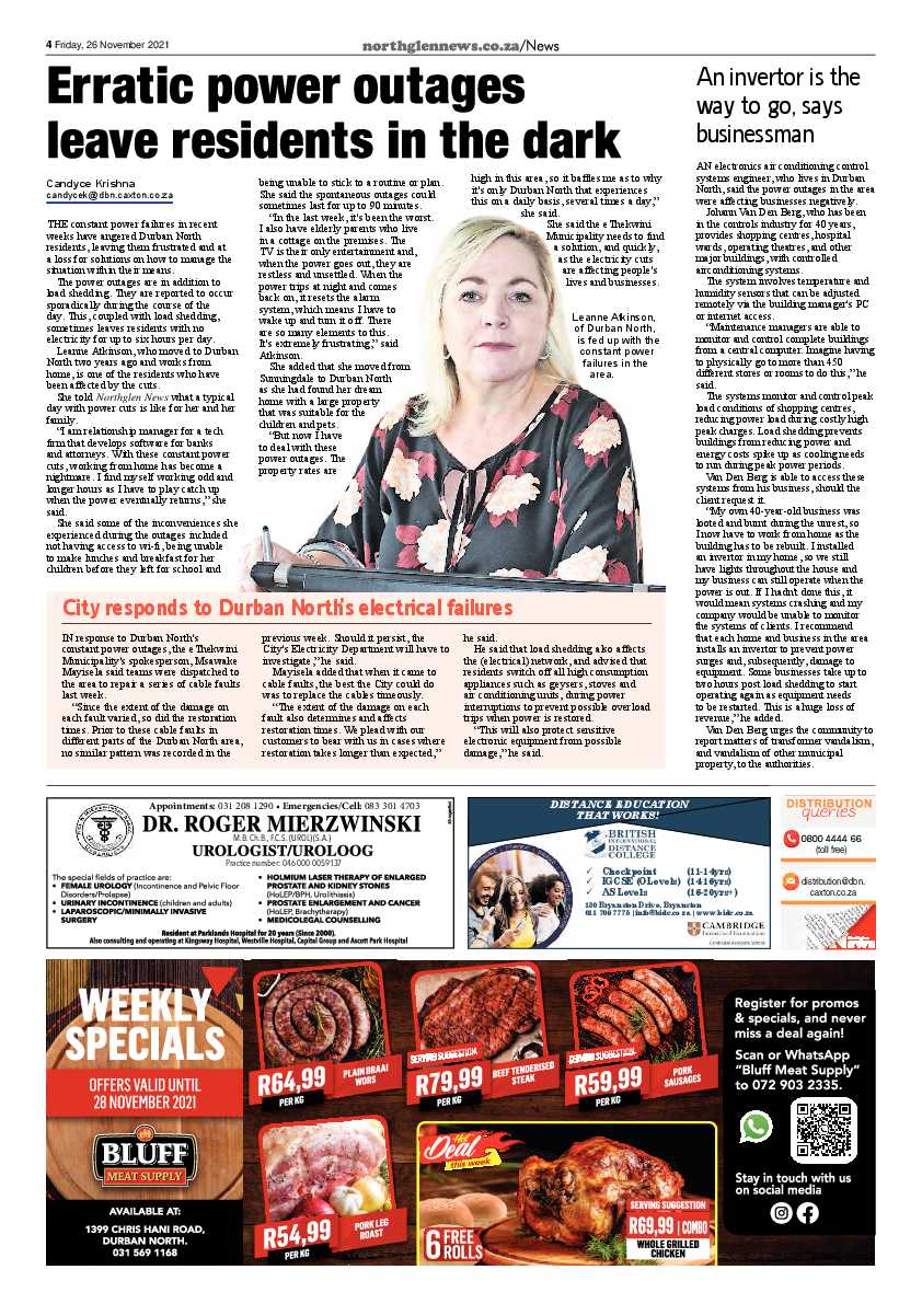 Northglen News 26 November 2021 page 4