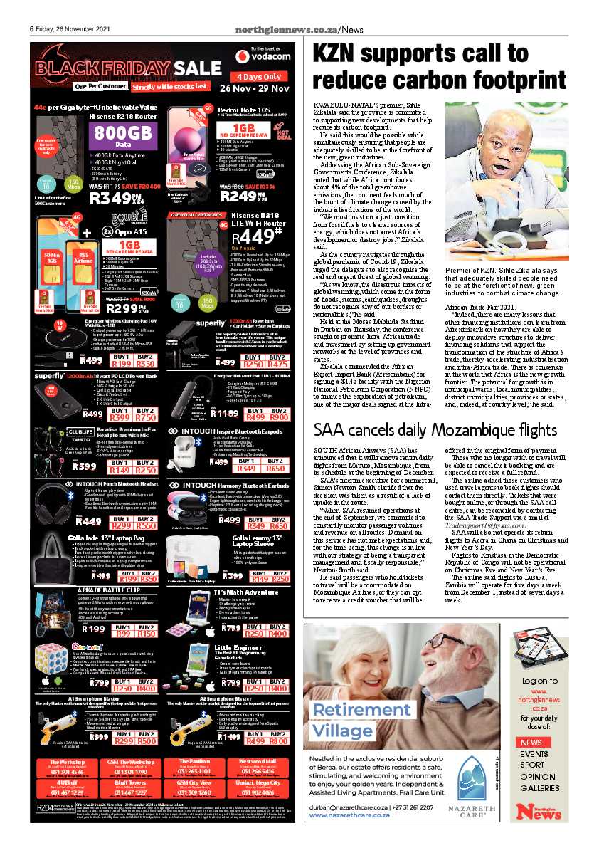 Northglen News 26 November 2021 page 6