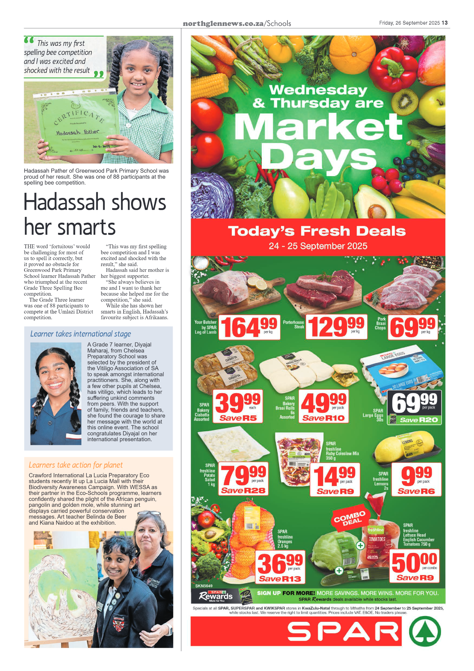 Northglen News 26 September 2025 page 13