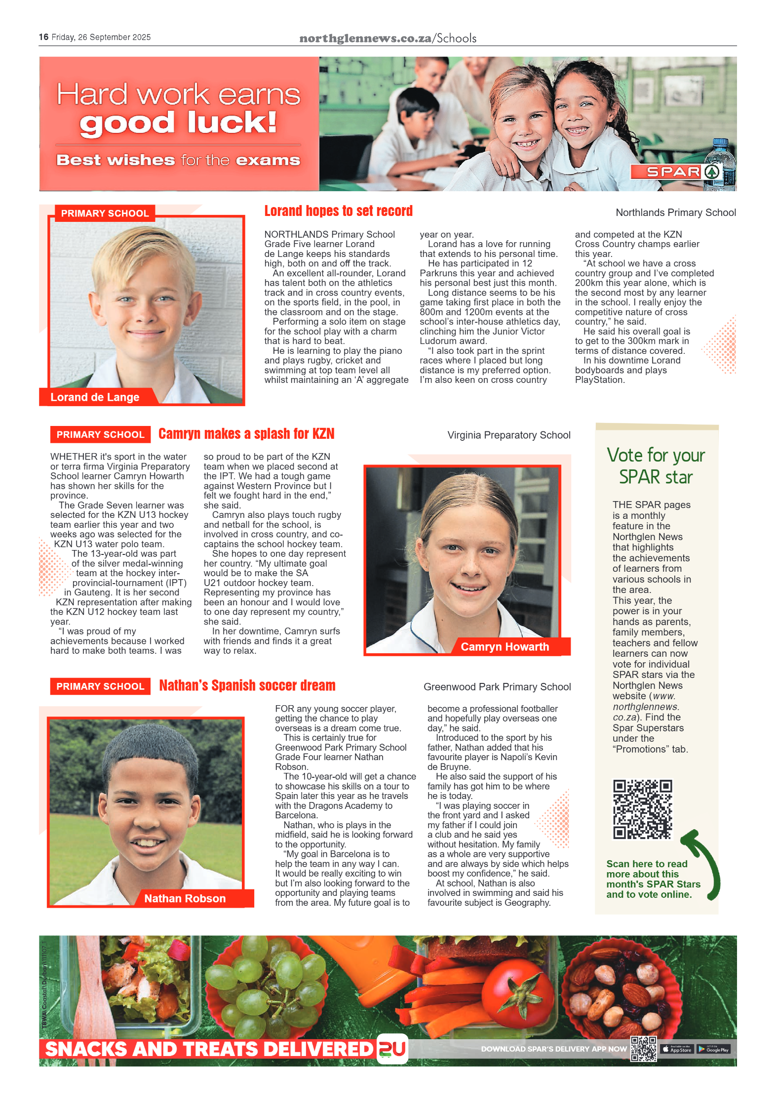 Northglen News 26 September 2025 page 16