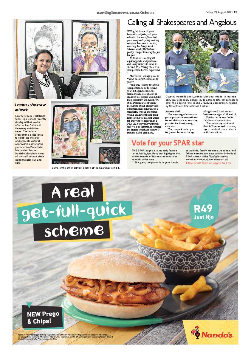 Northglen News 27 August 2021 page 13