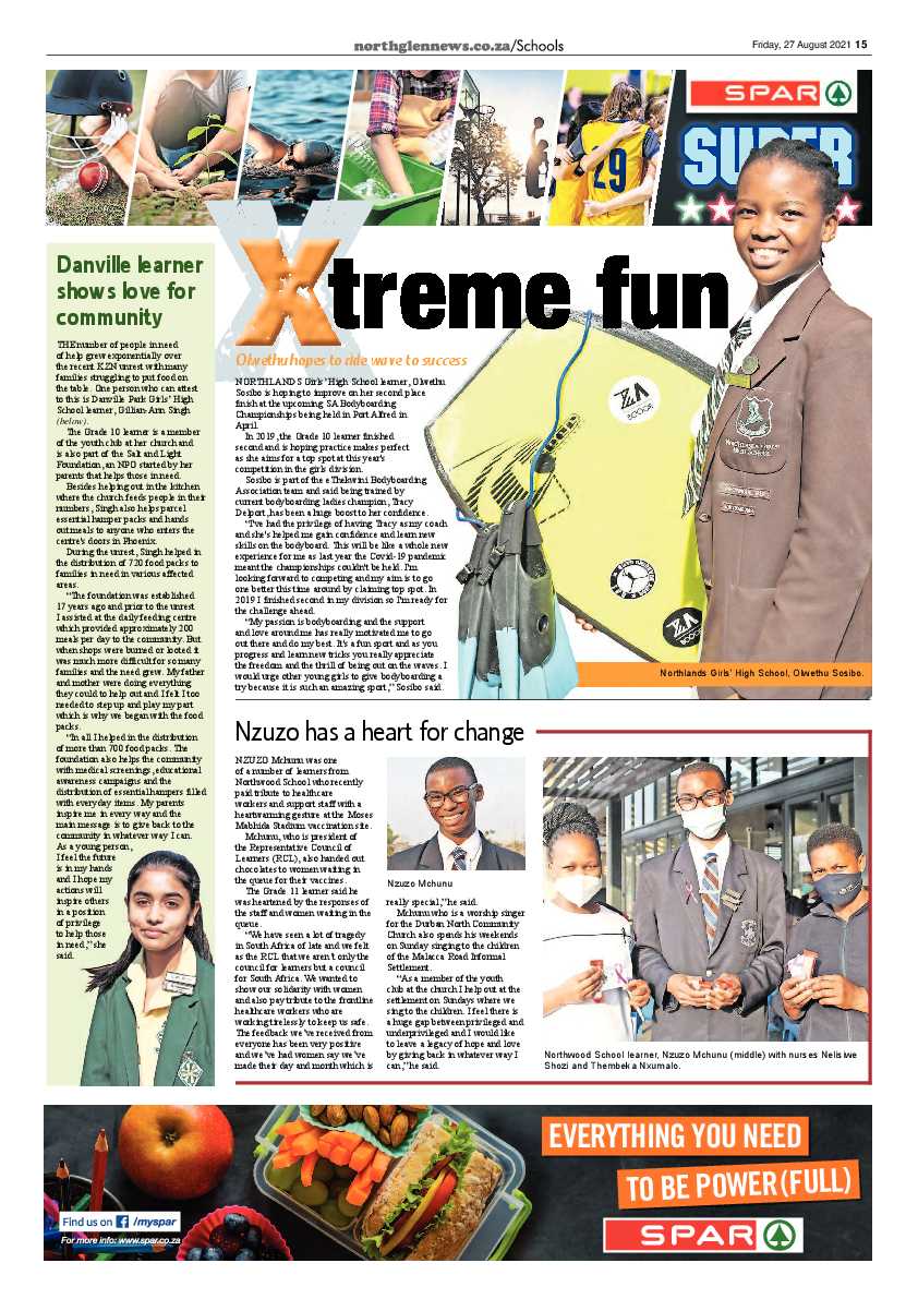 Northglen News 27 August 2021 page 15