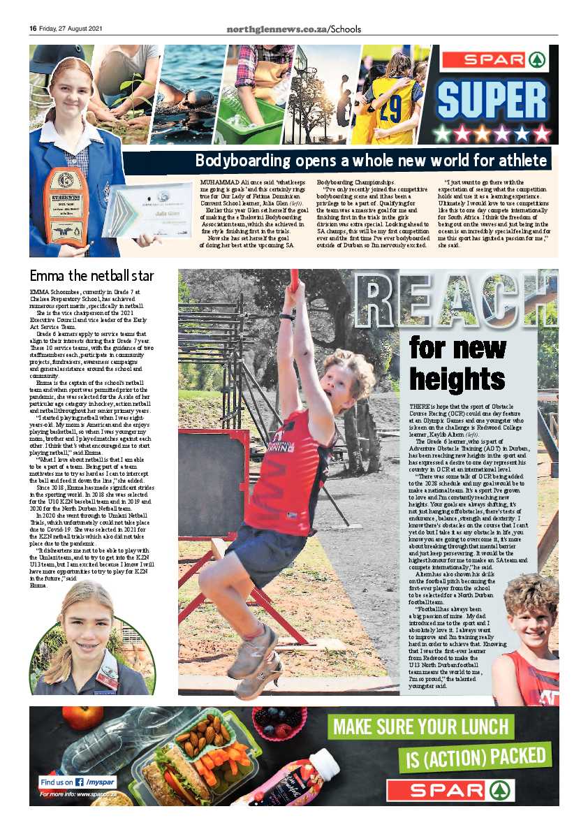 Northglen News 27 August 2021 page 16