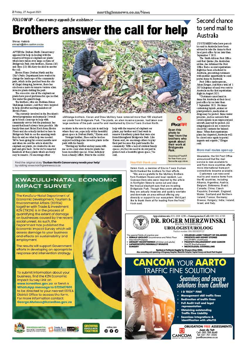 Northglen News 27 August 2021 page 2