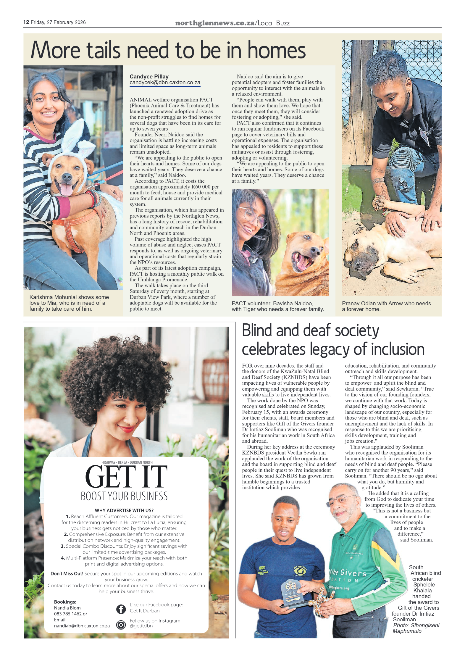 Northglen News 27 February 2026 page 12
