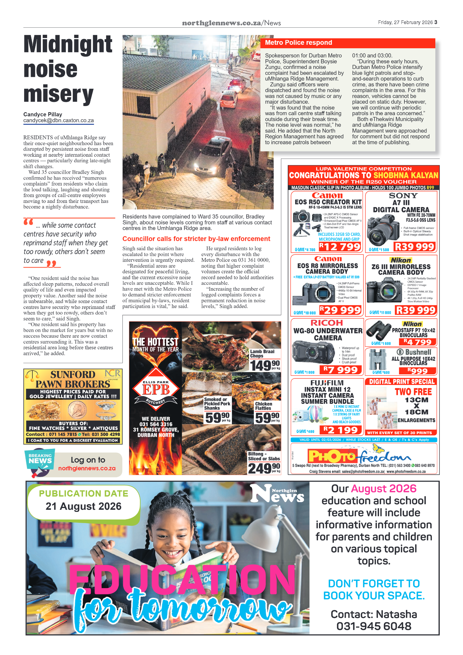 Northglen News 27 February 2026 page 3
