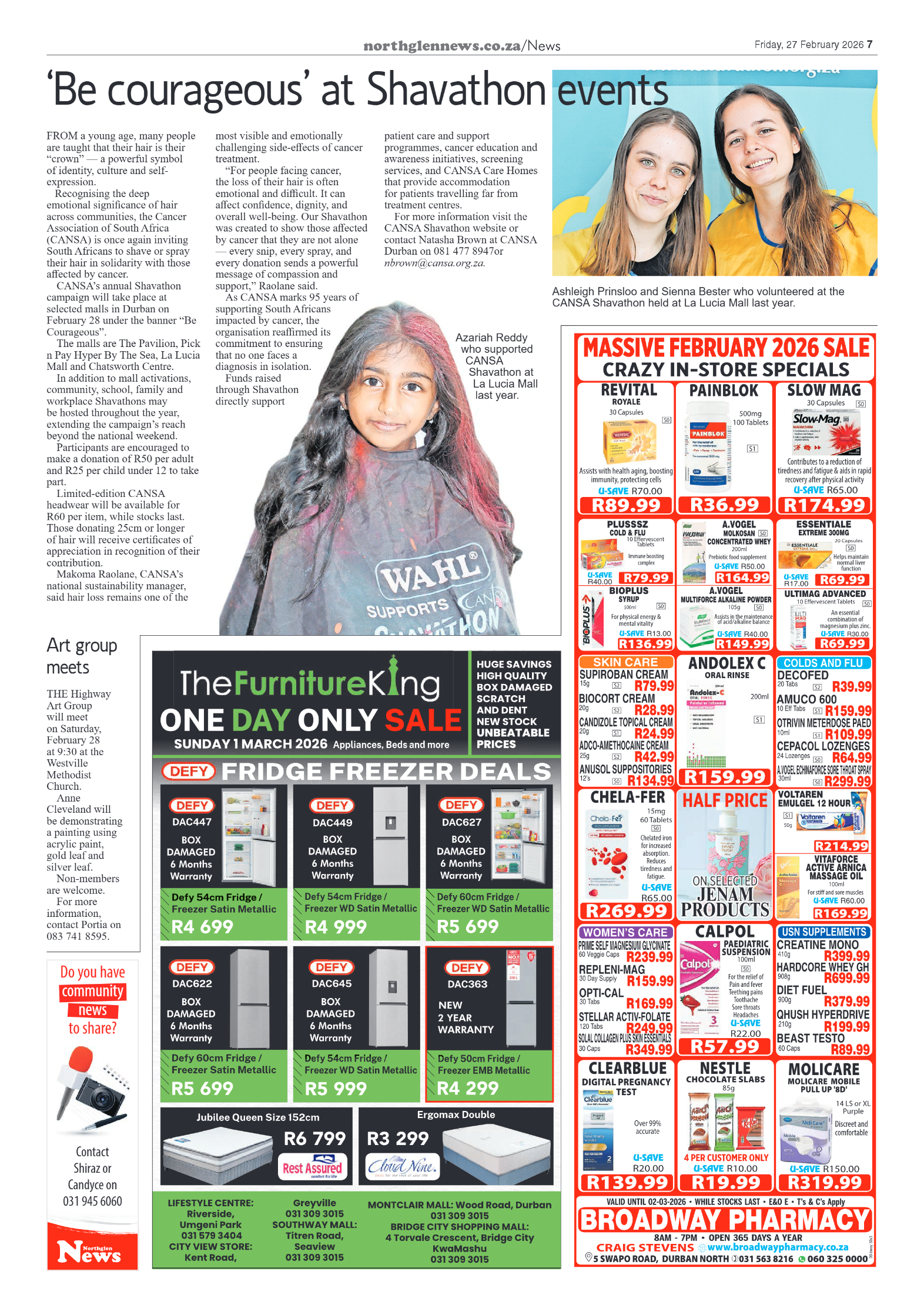 Northglen News 27 February 2026 page 7