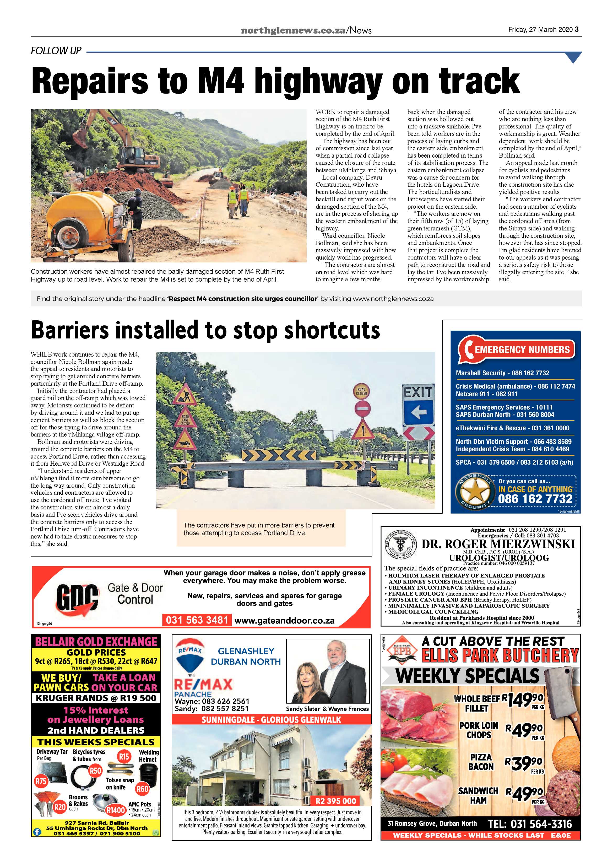 Northglen News 27 March 2020 page 3