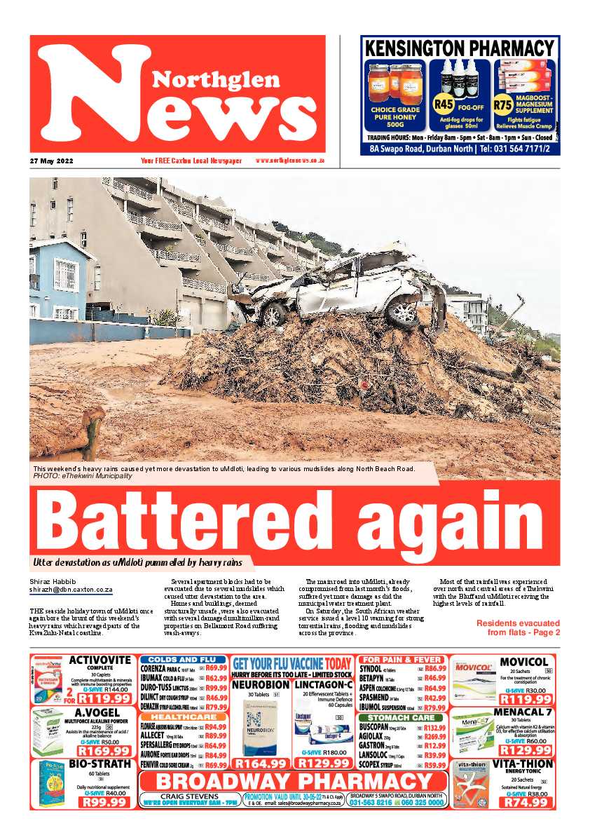 Northglen News 27 May 2022 page 1
