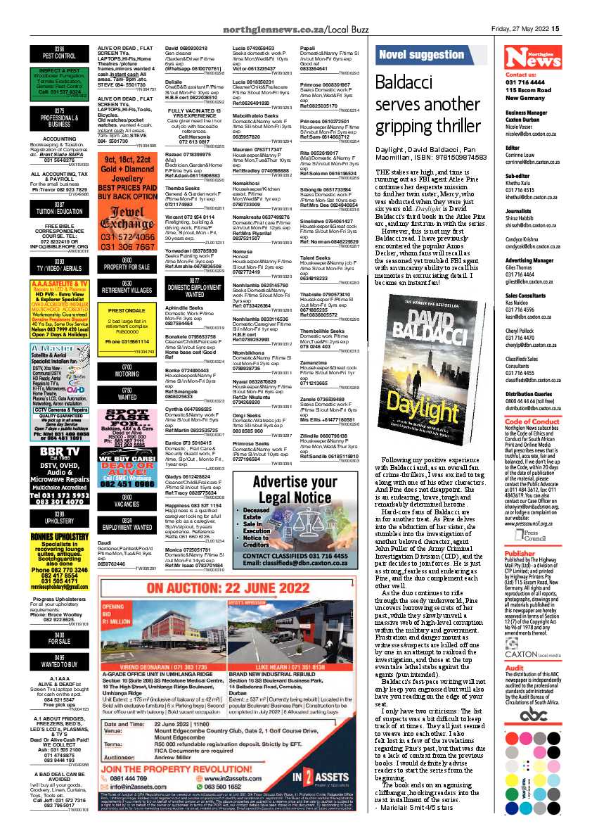 Northglen News 27 May 2022 page 15