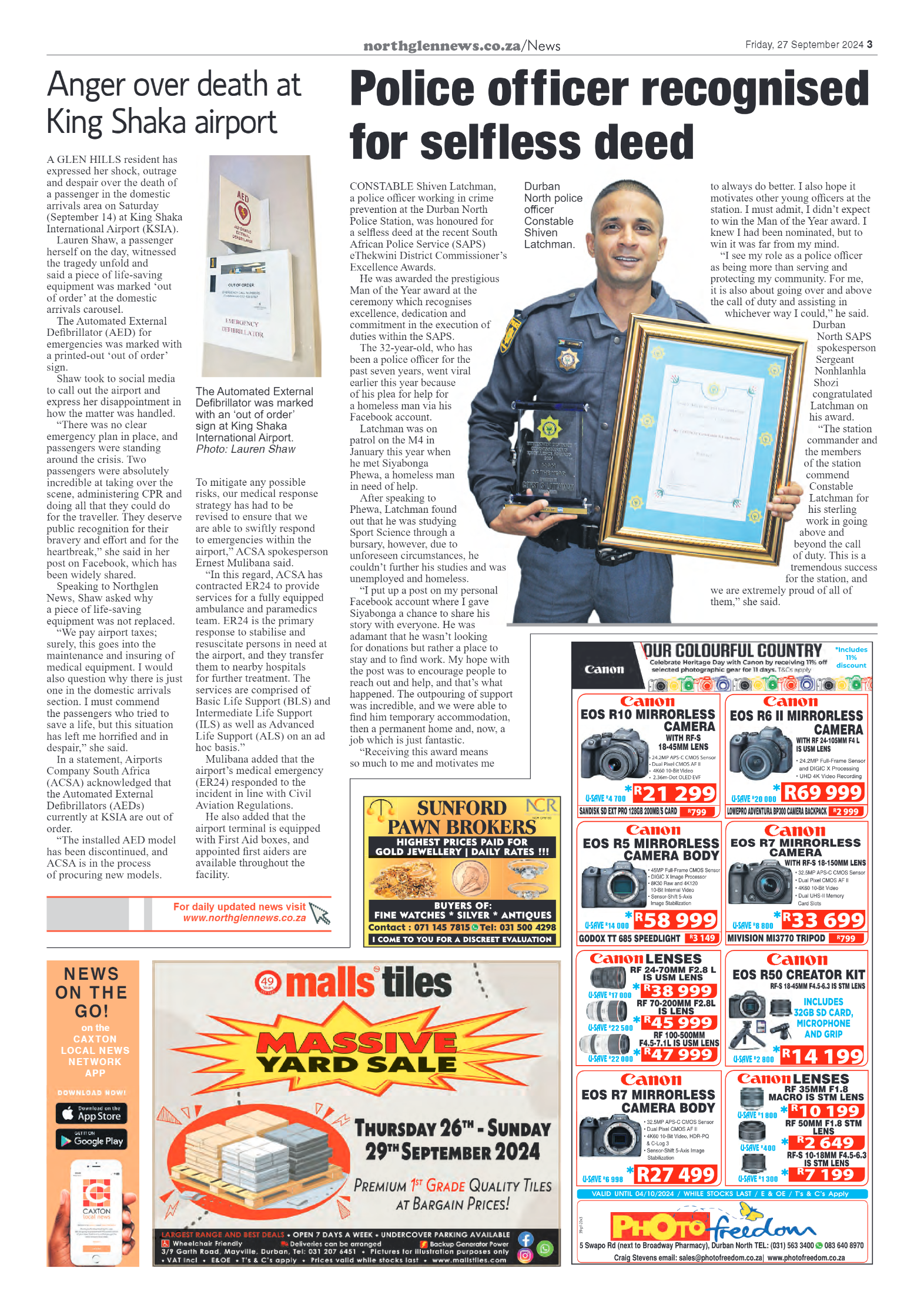 Northglen  News 27 September 2024 page 3