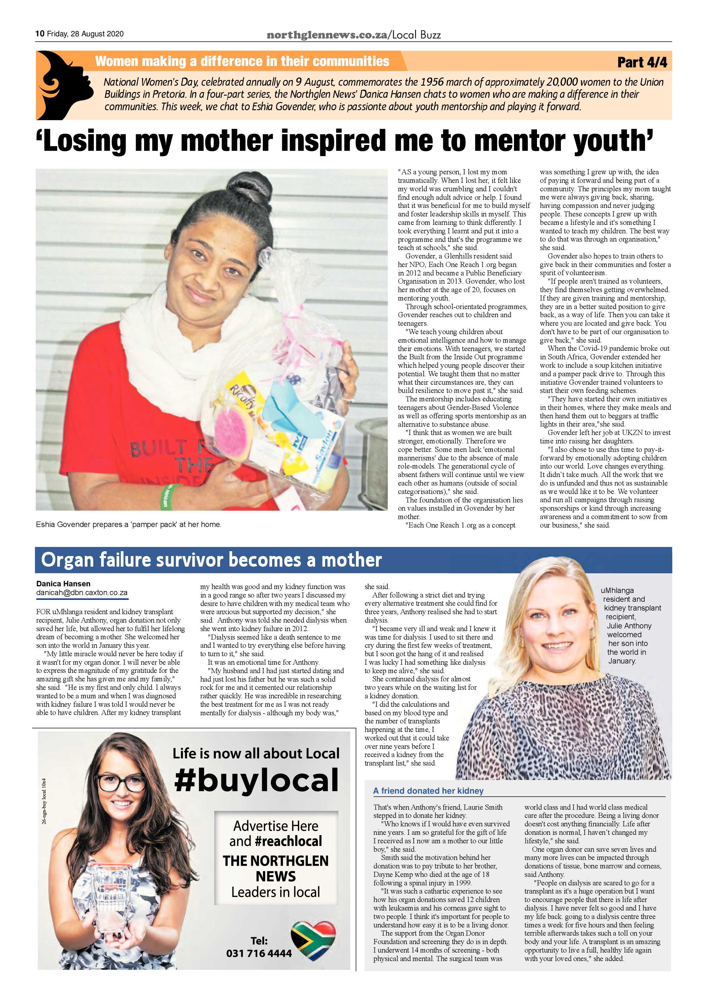 Northglen News 28 August 2020 page 10