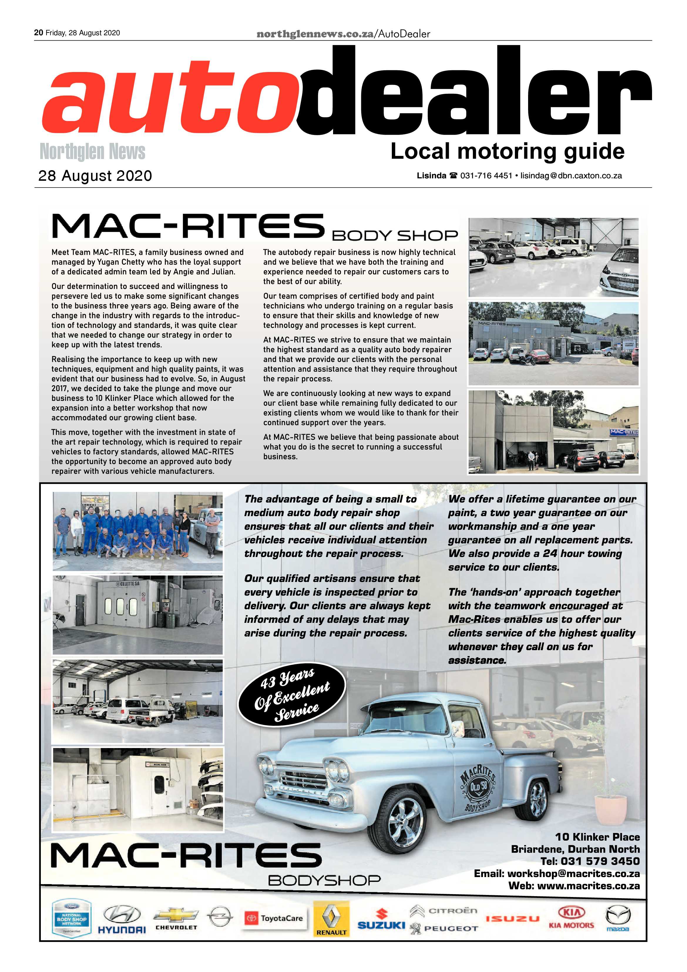 Northglen News 28 August 2020 page 20