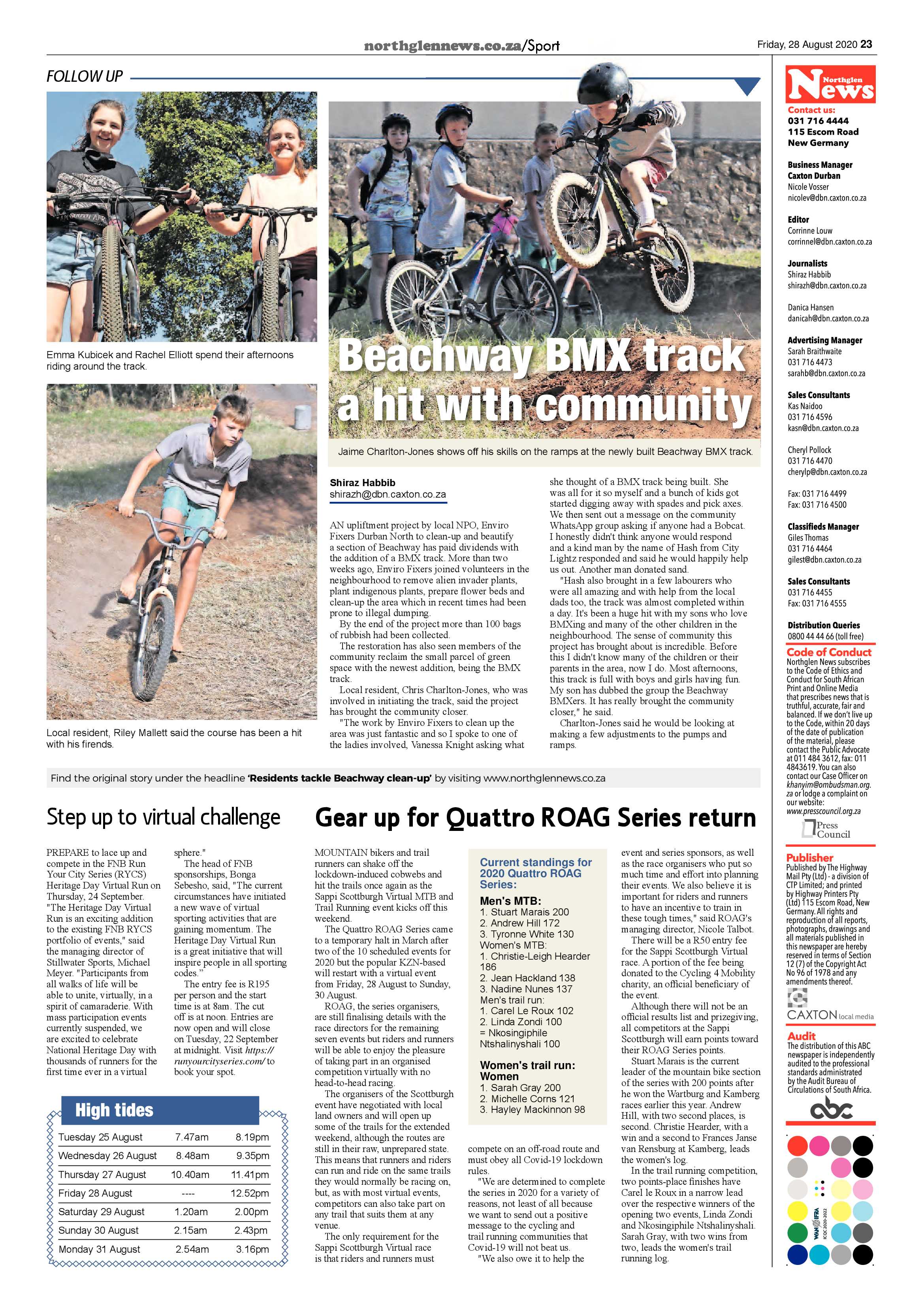 Northglen News 28 August 2020 page 23