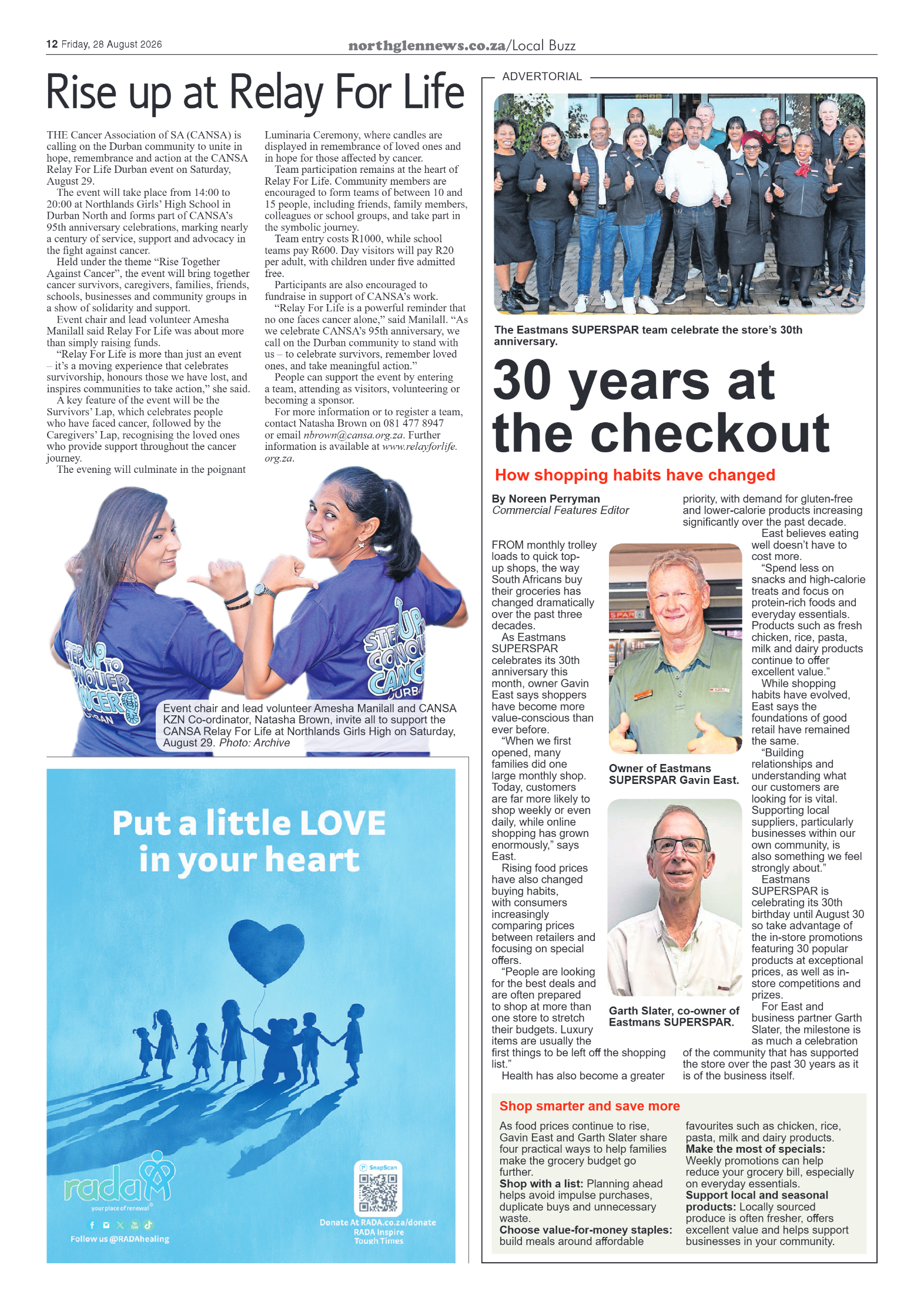 Northglen News 28 August 2026 page 12