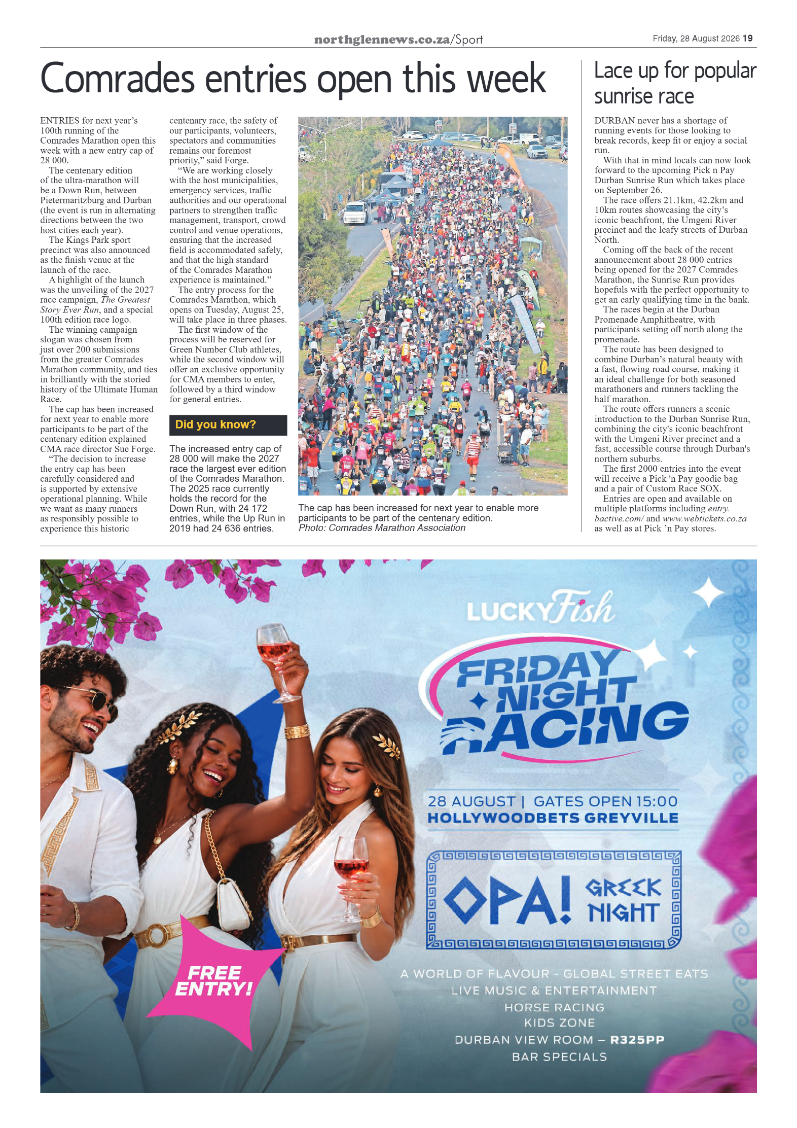 Northglen News 28 August 2026 page 19